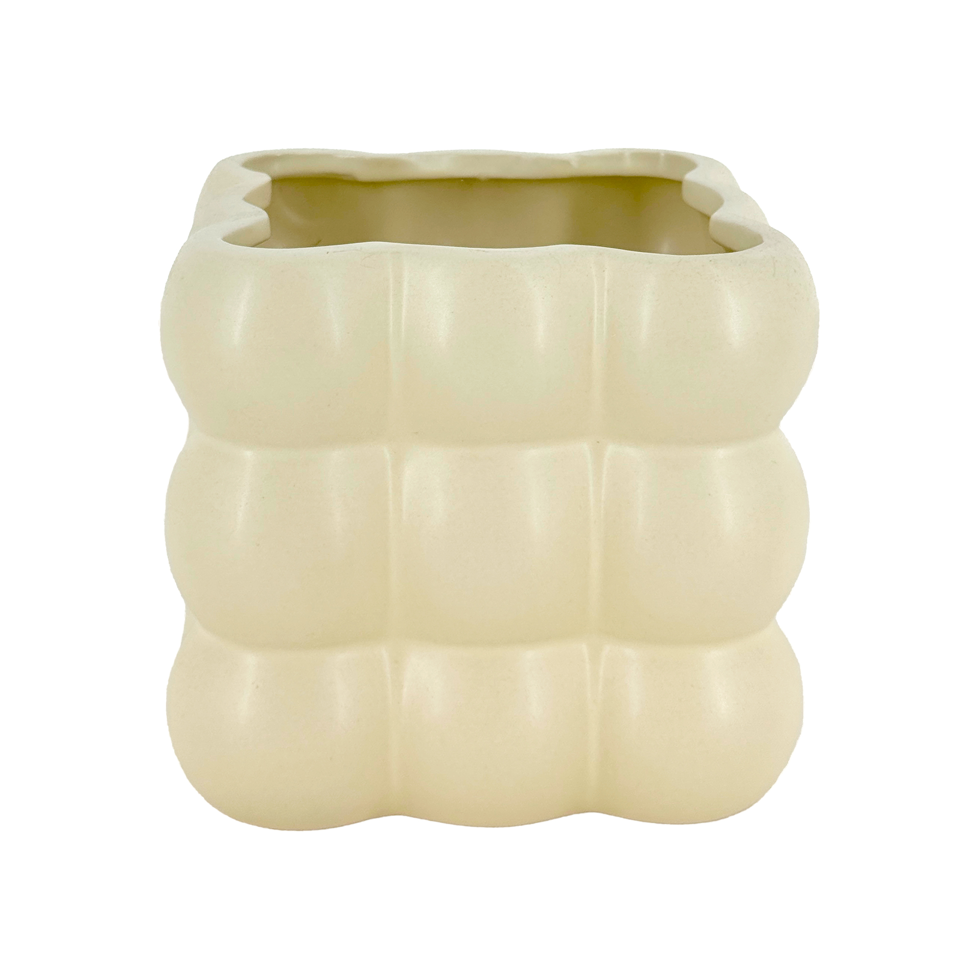 Ваза "Oslo" (керамика), 15xH13 см Кремовый