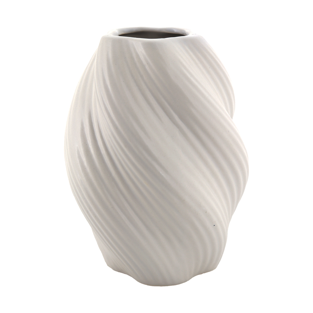 Ваза "Maddy" (керамика), D15xH20 см Белый