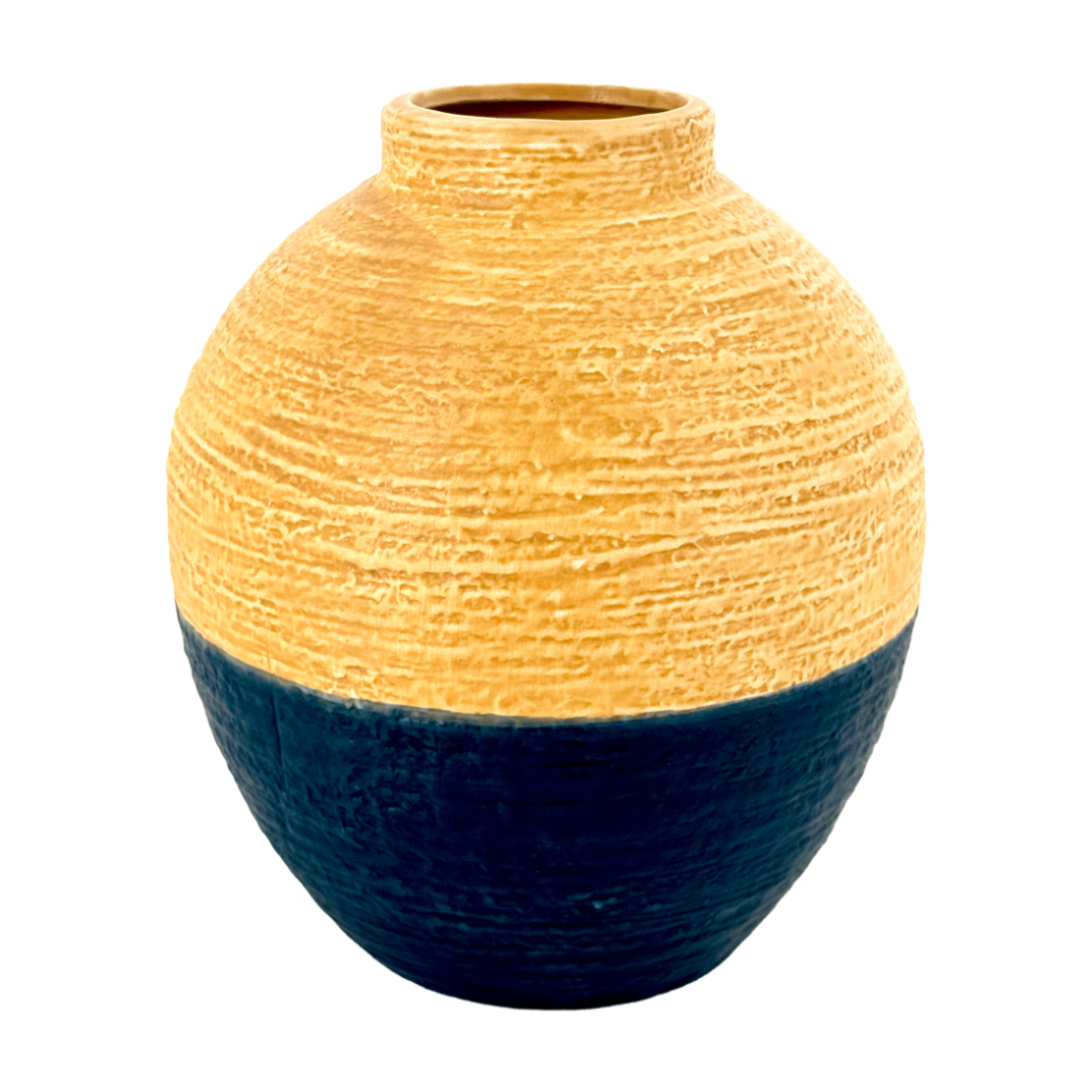 Ваза "Weverly" (керамика), D16,5xH19,5 см Бежевый-черный