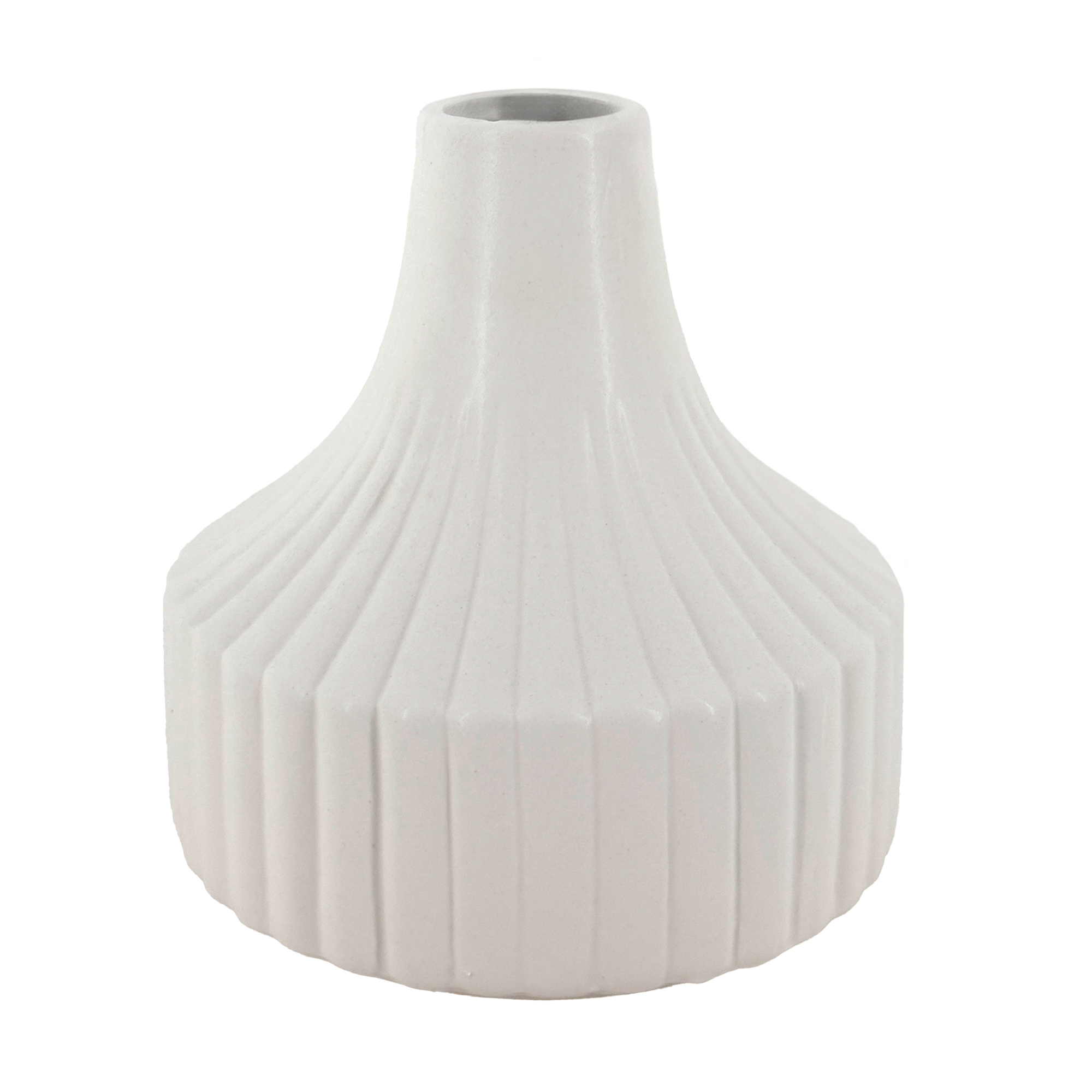 Ваза "Neck" (керамика), D11,5xH13 см Белый