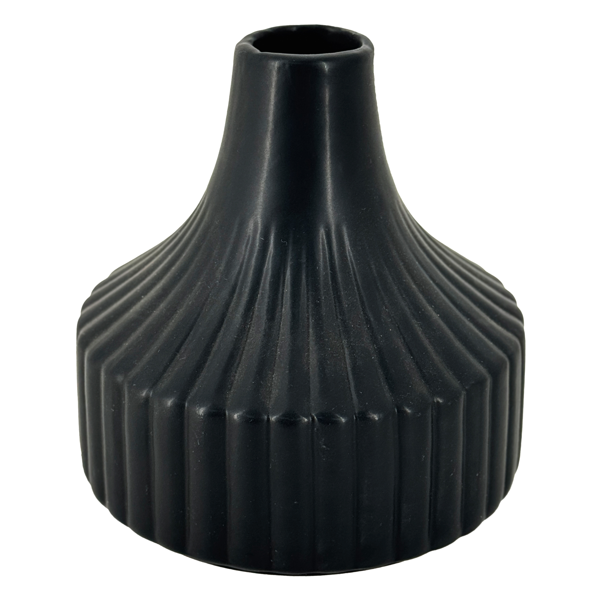 Ваза "Neck" (керамика), D11,5xH13 см Черный