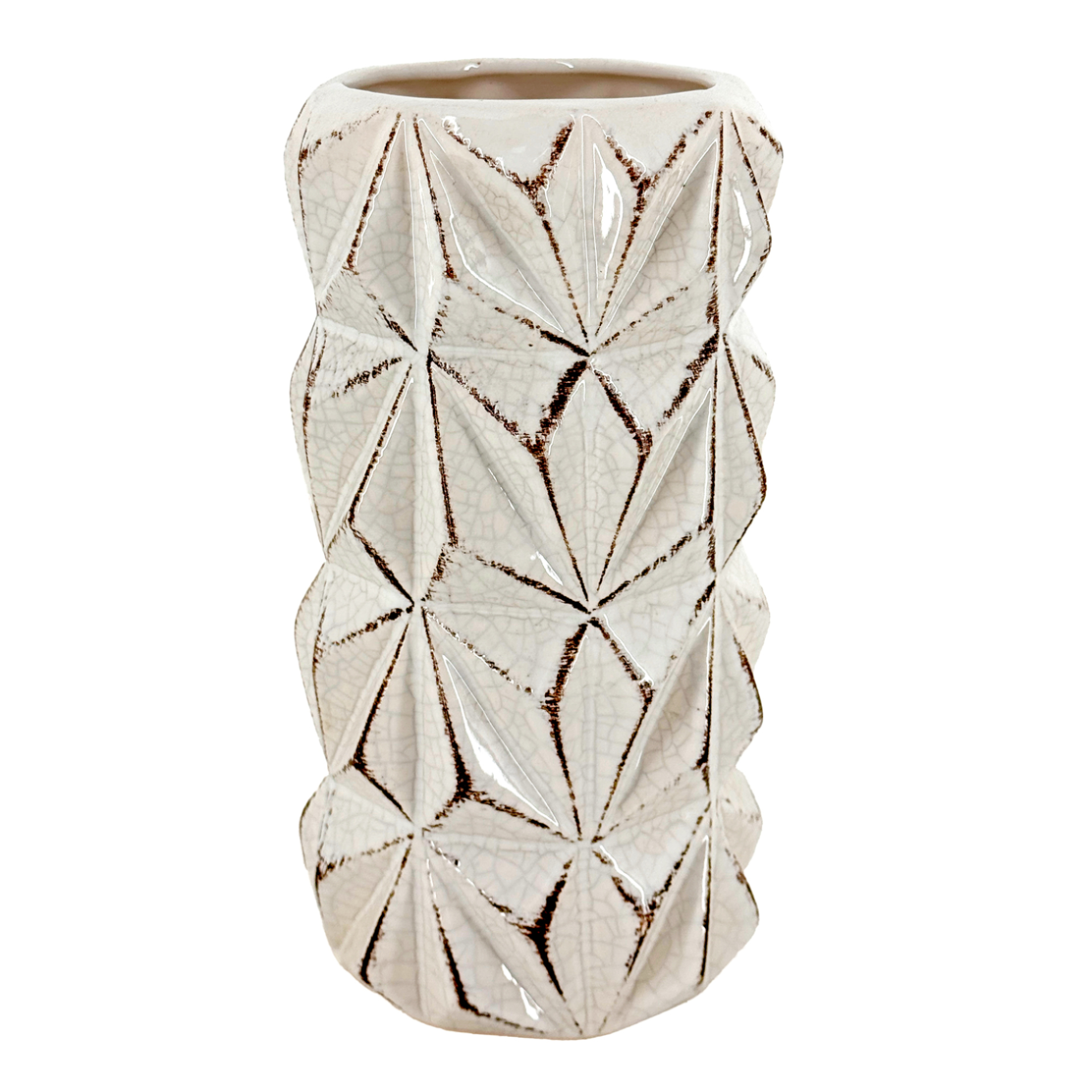 Ваза "Brussel" (керамика), D11,5xH22 см Белый