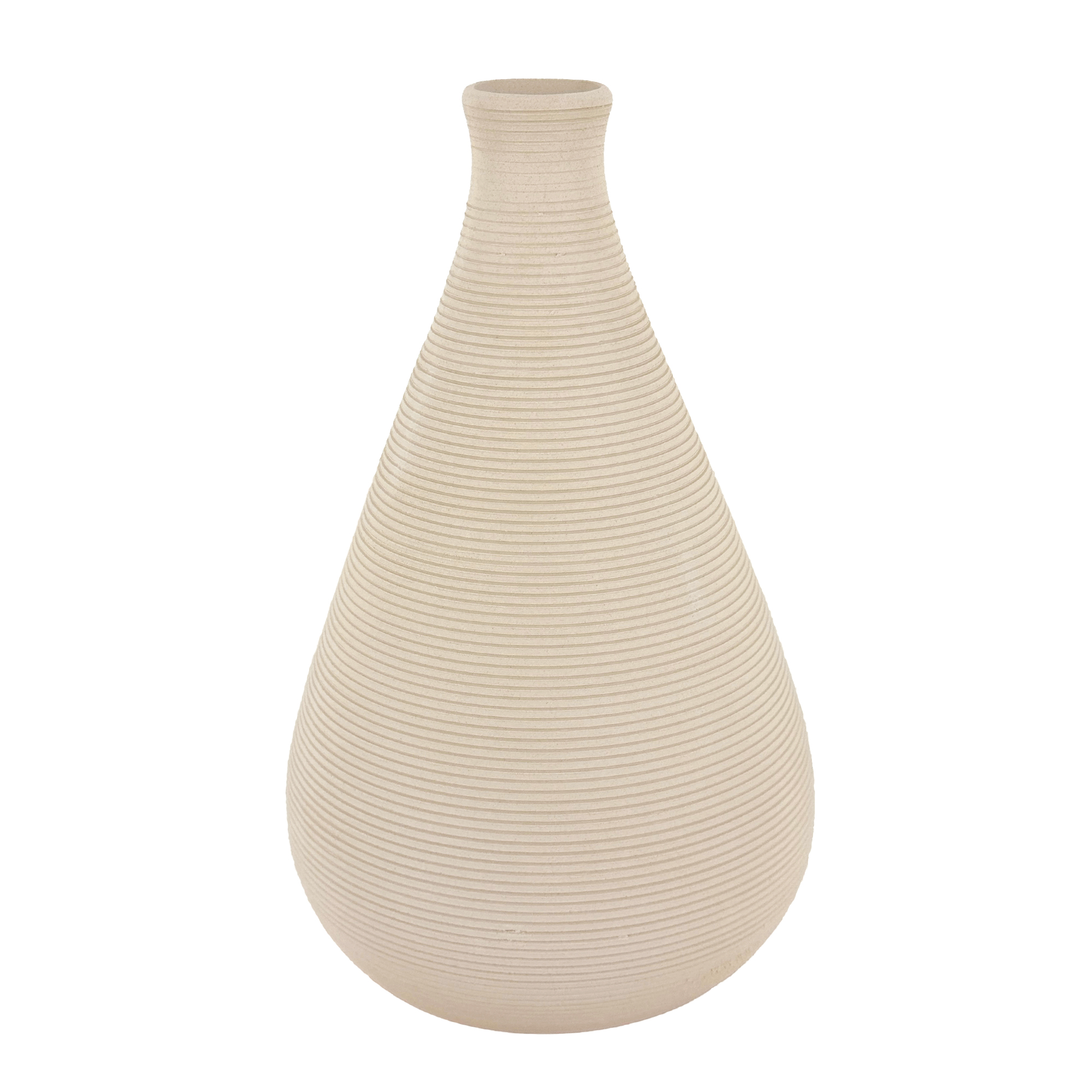 Ваза "White Wood" (керамика), D15,5хН24 см Белый