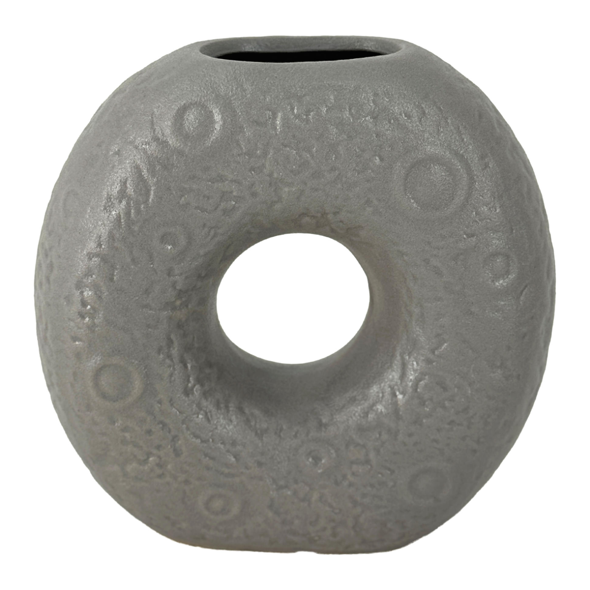 Ваза "Keystone" (керамика), 16,5x5,5xH15 см Серый