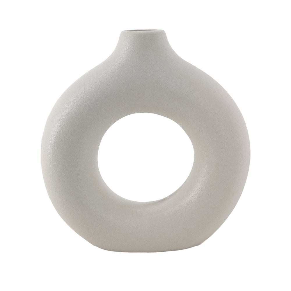 Ваза "Keystone" (керамика), 18,5x5,5xH19 см Белый