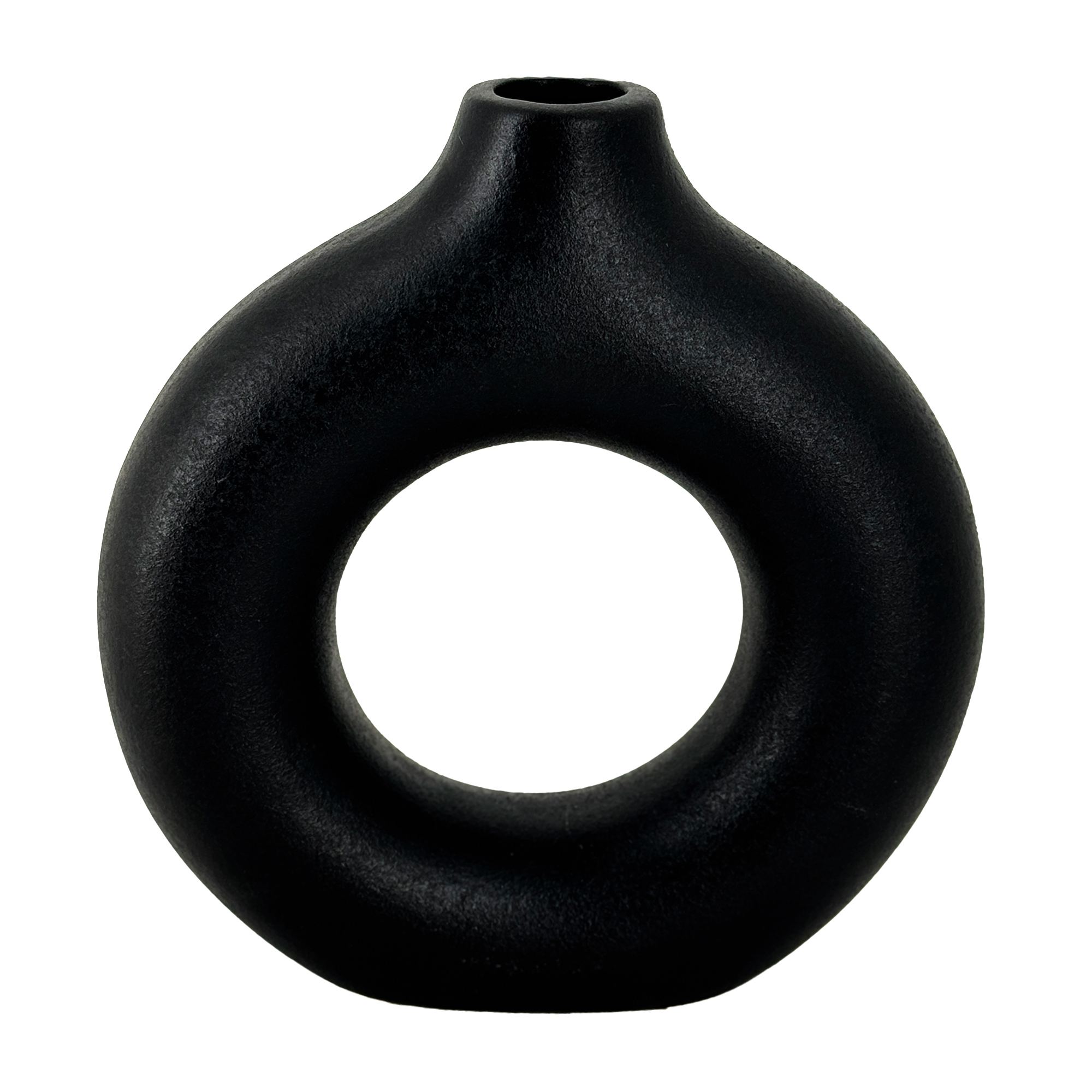 Ваза "Keystone" (керамика), 18,5x5,5xH19 см Черный