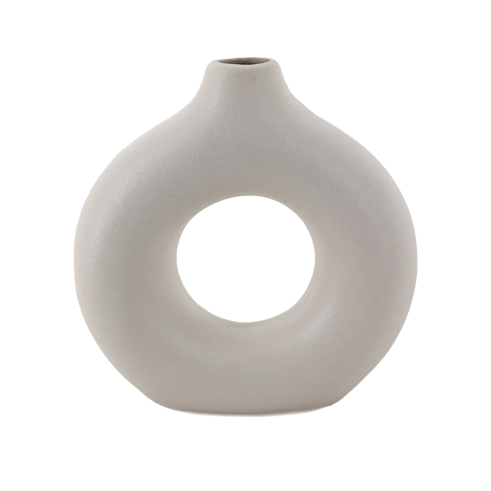 Ваза "Keystone" (керамика), 14x4,5xH14,5 см Белый