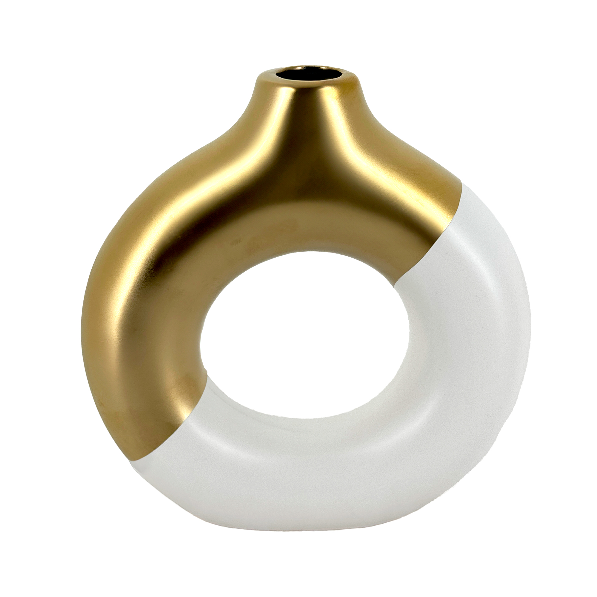 Ваза "Keystone" (керамика), 18,5x5,5xH19 см Белый