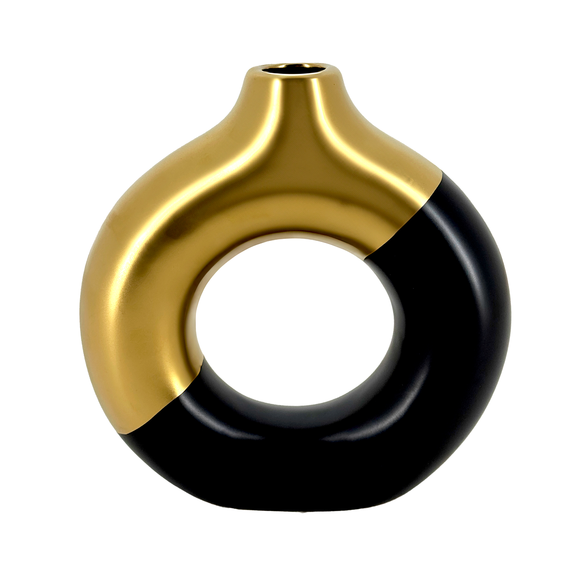 Ваза "Keystone" (керамика), 18,5x5,5xH19 см Черный