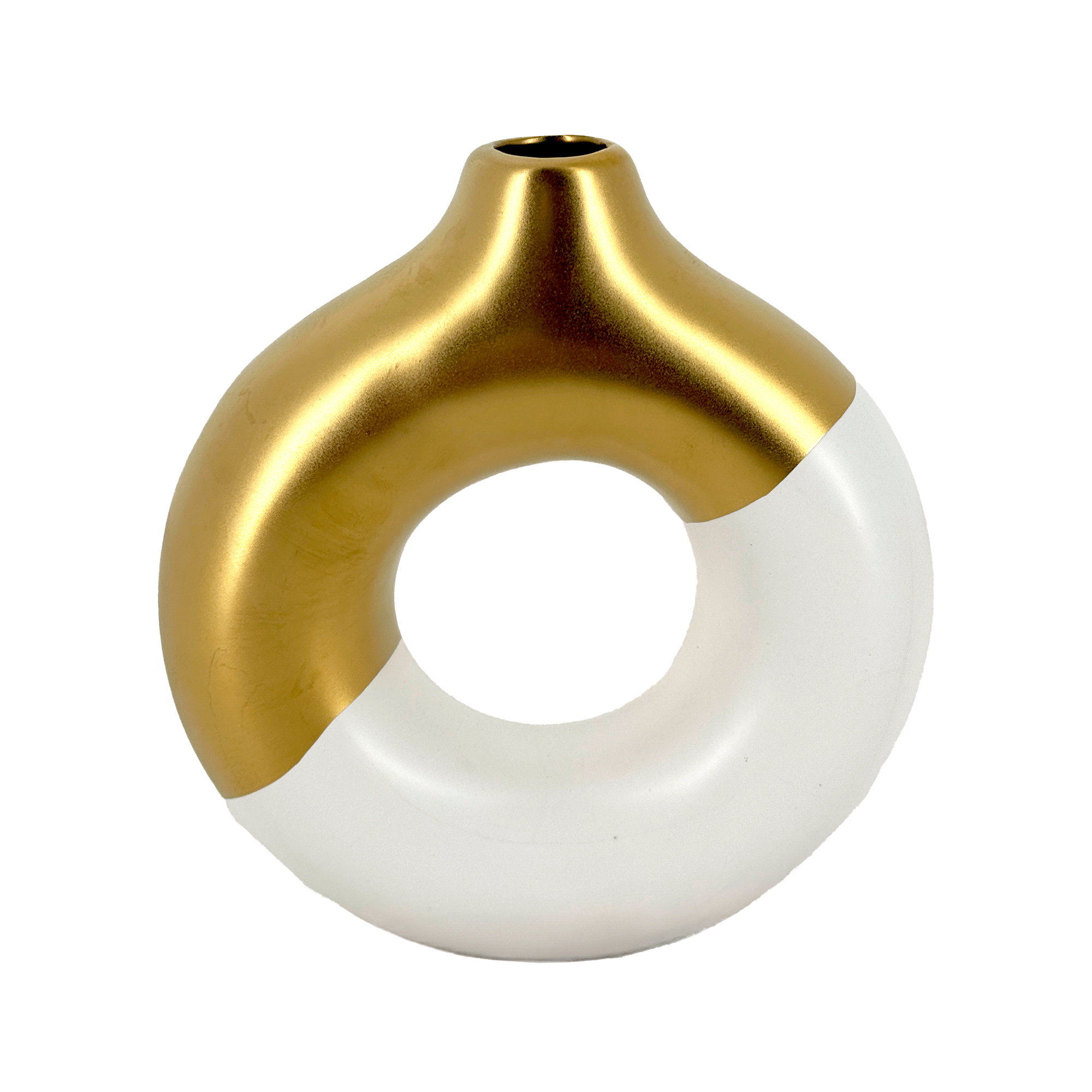 Ваза "Keystone" (керамика), 14x4,5xH14,5 см Белый