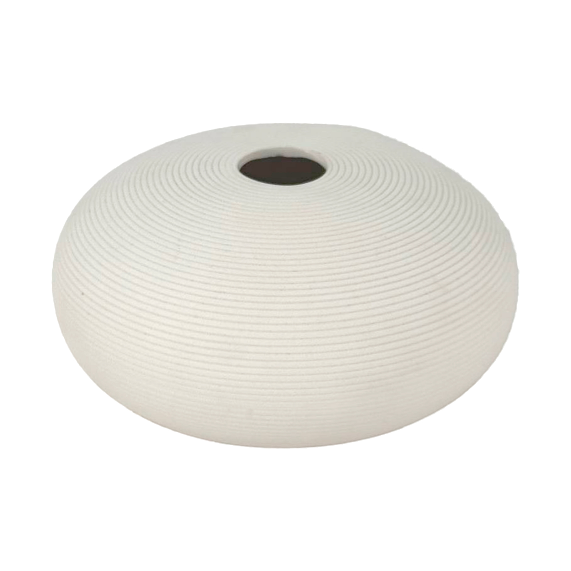 Ваза "White Wood" (керамика), D15xН8 см Белый