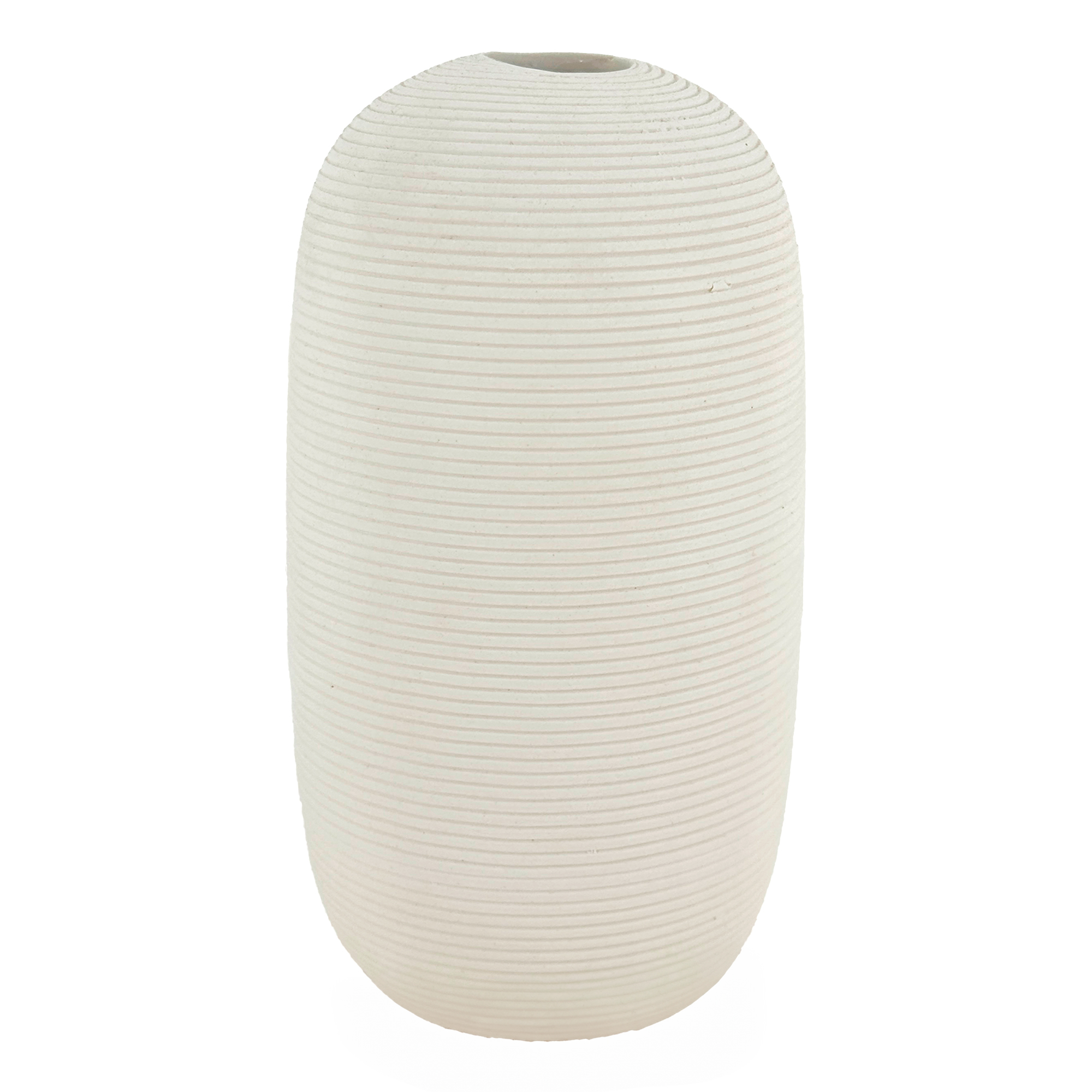 Ваза "Creamy marble" (керамика), D8xН14,5 см Кремовый