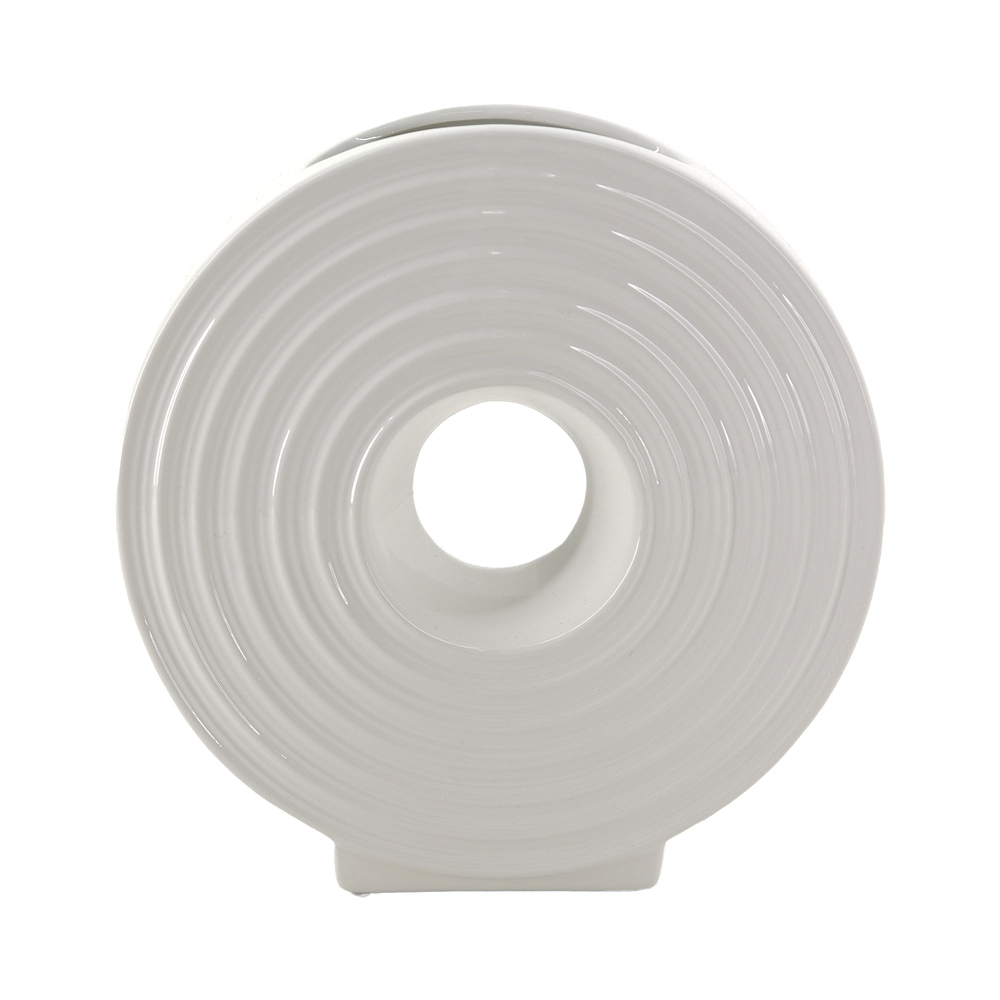 Ваза "Loop" (керамика), 19x8xH19,5 см Белый