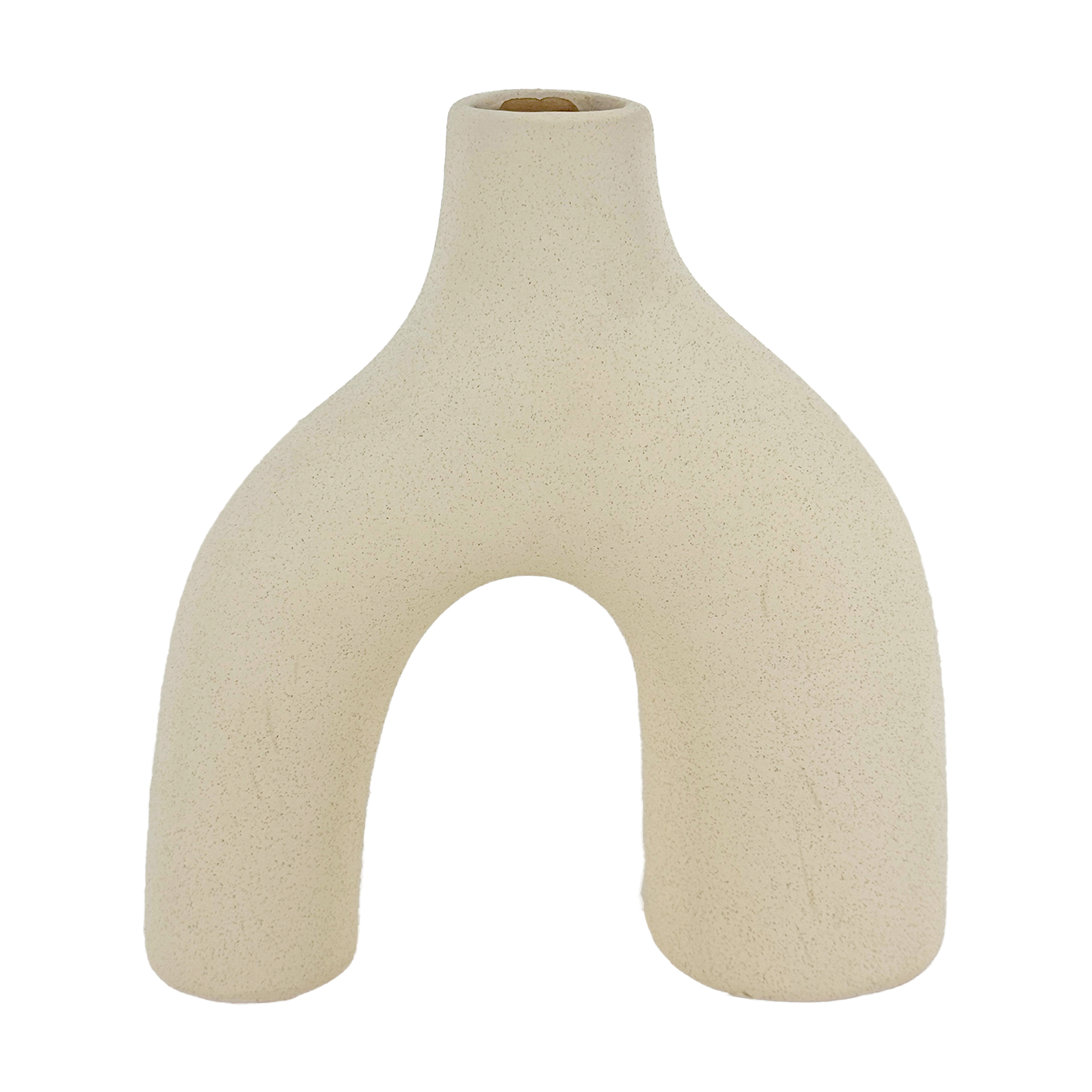 Ваза "Lula" (керамика), 15,5x6xH17 см Белый