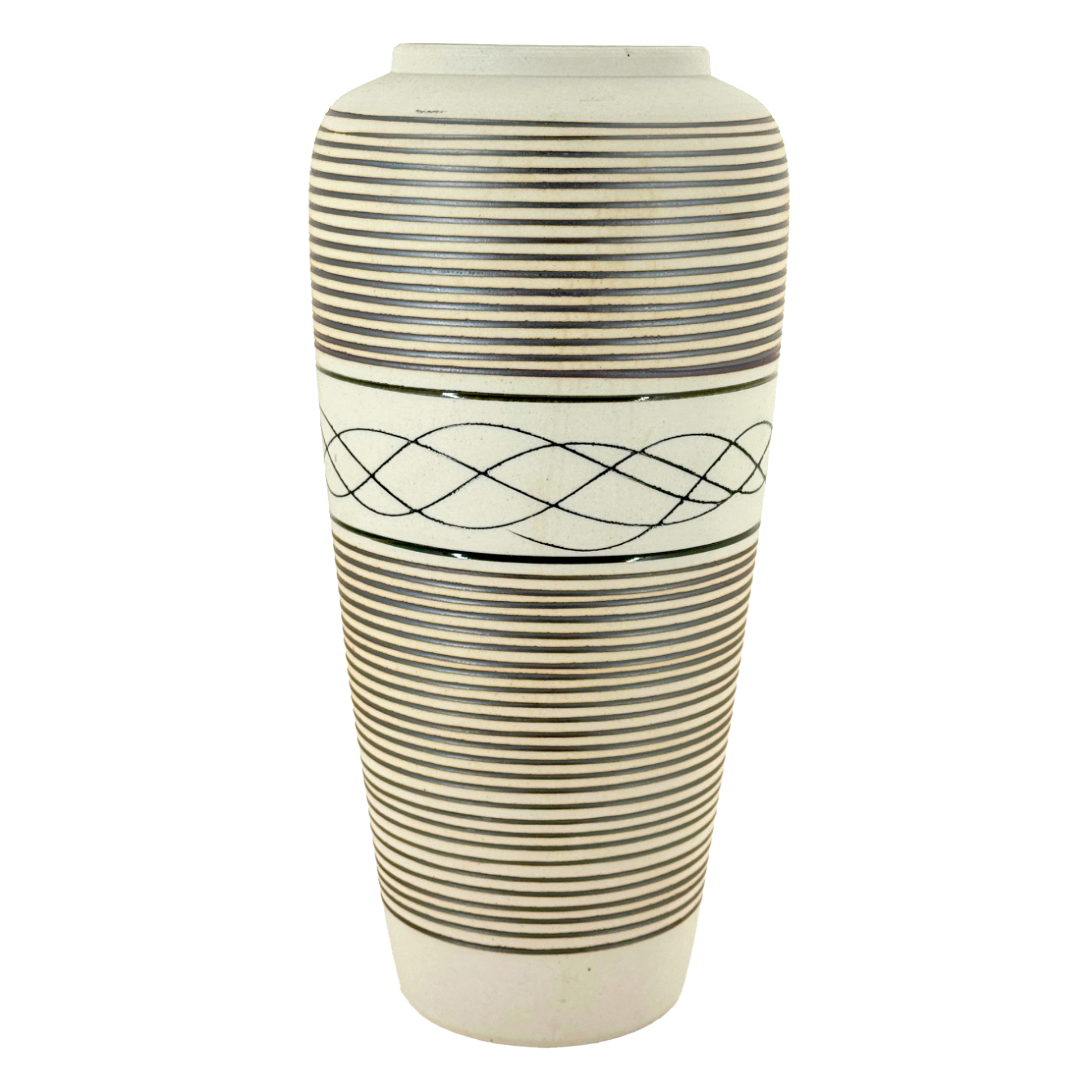 Ваза "Sinclair" (керамика), D16xH30 см Бежевый-коричневый