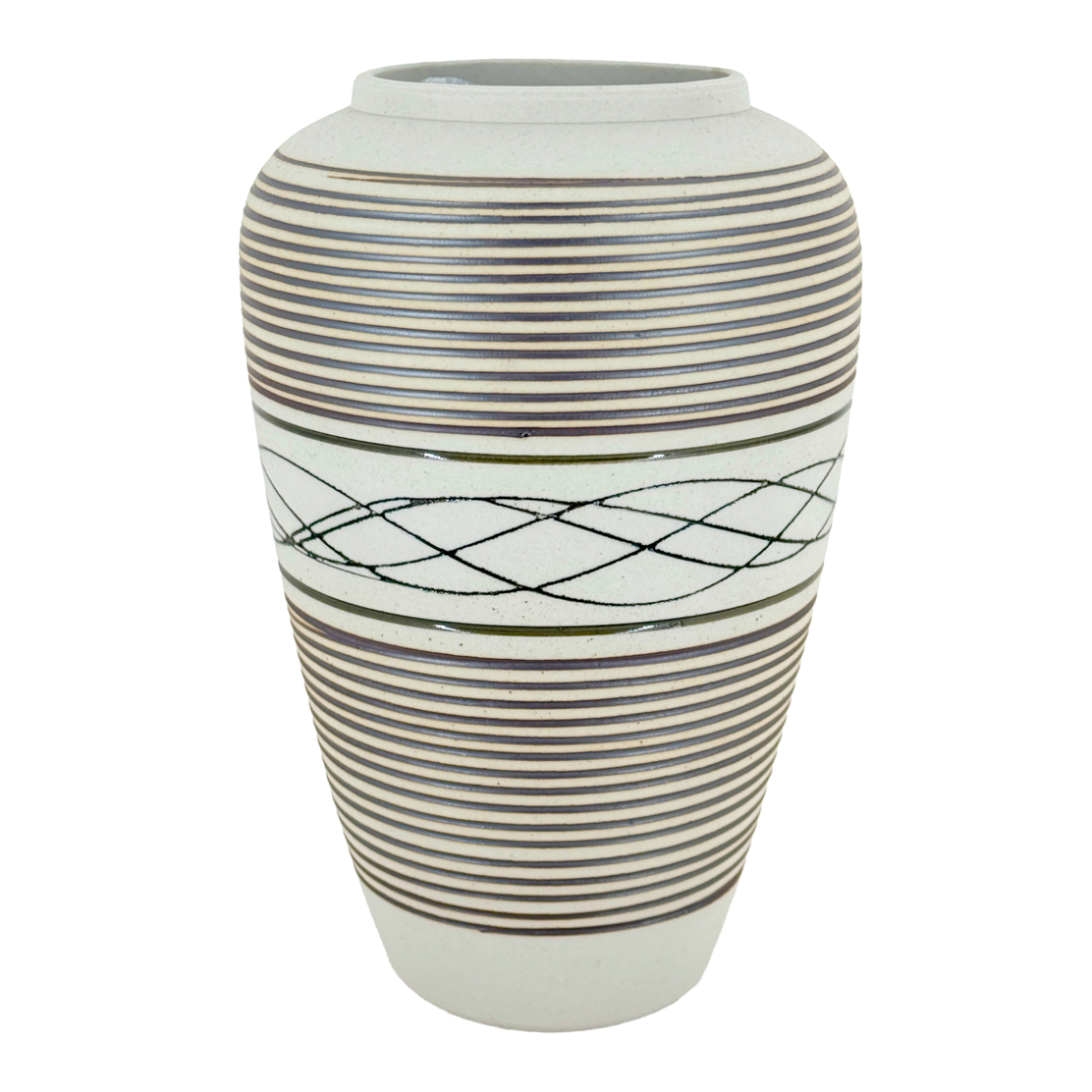 Ваза "Sinclair" (керамика), D16xH27 см Бежевый-коричневый