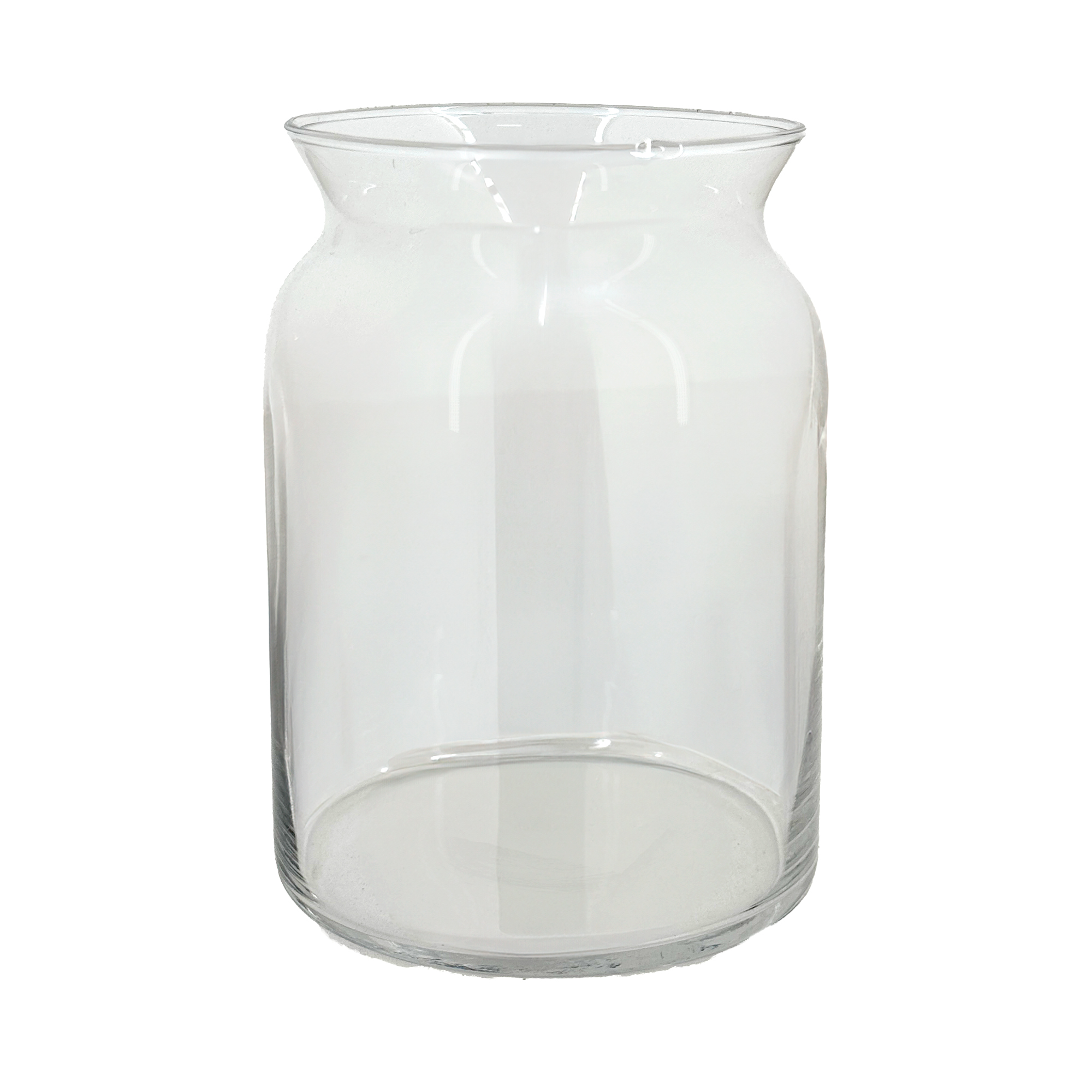 Ваза "Банка" (стекло), D11xH15 см Прозрачный
