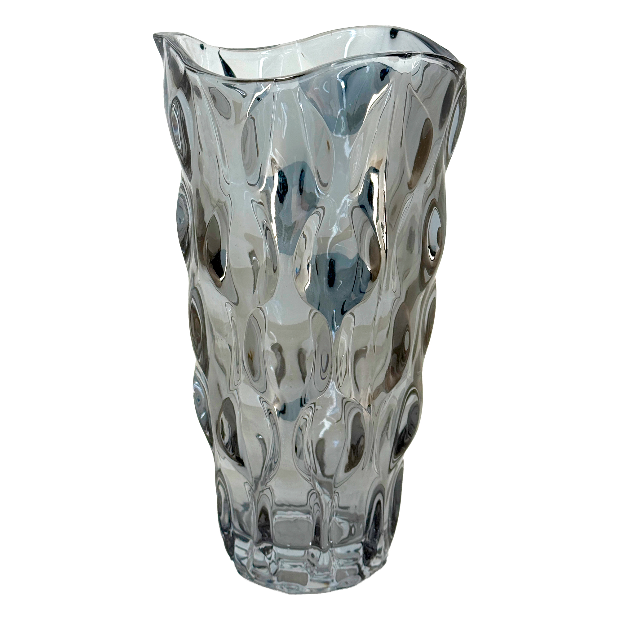 Ваза "Gabriel" (стекло), D13xH24 см Серый