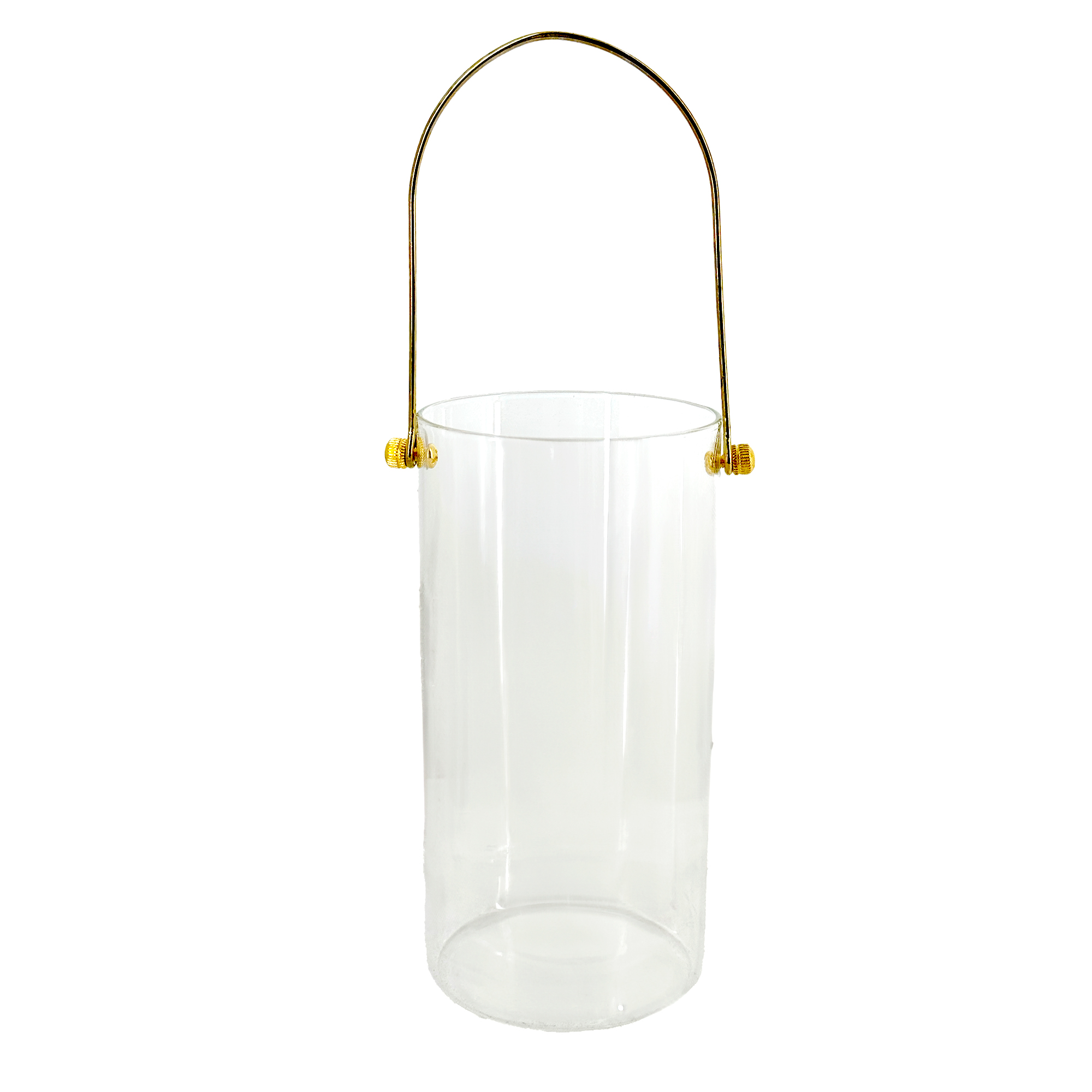 Ваза "Цилиндр" (стекло), D10хН25 см, с ручкой Прозрачный