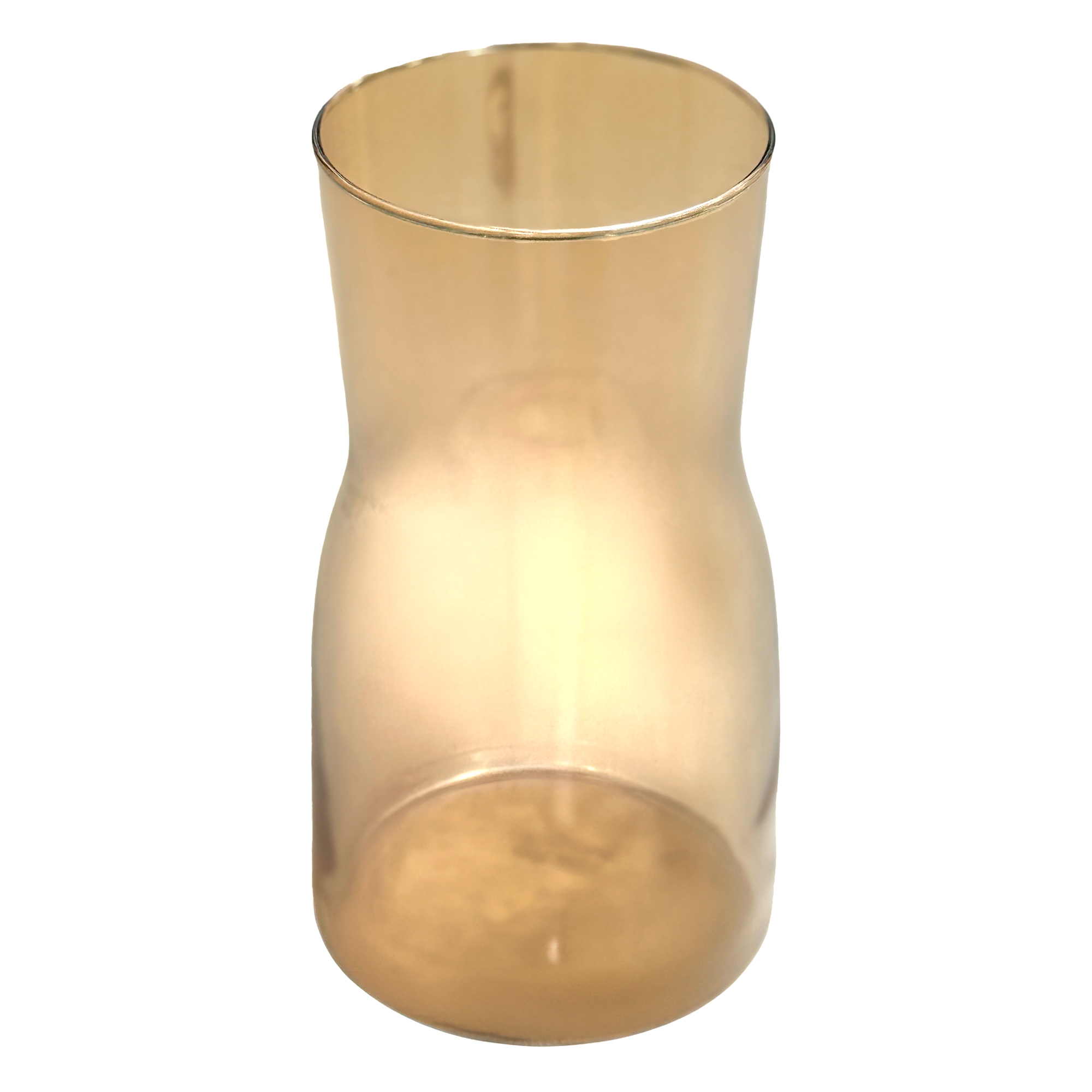 Ваза "Элис" (стекло), D10хH18 см Охра