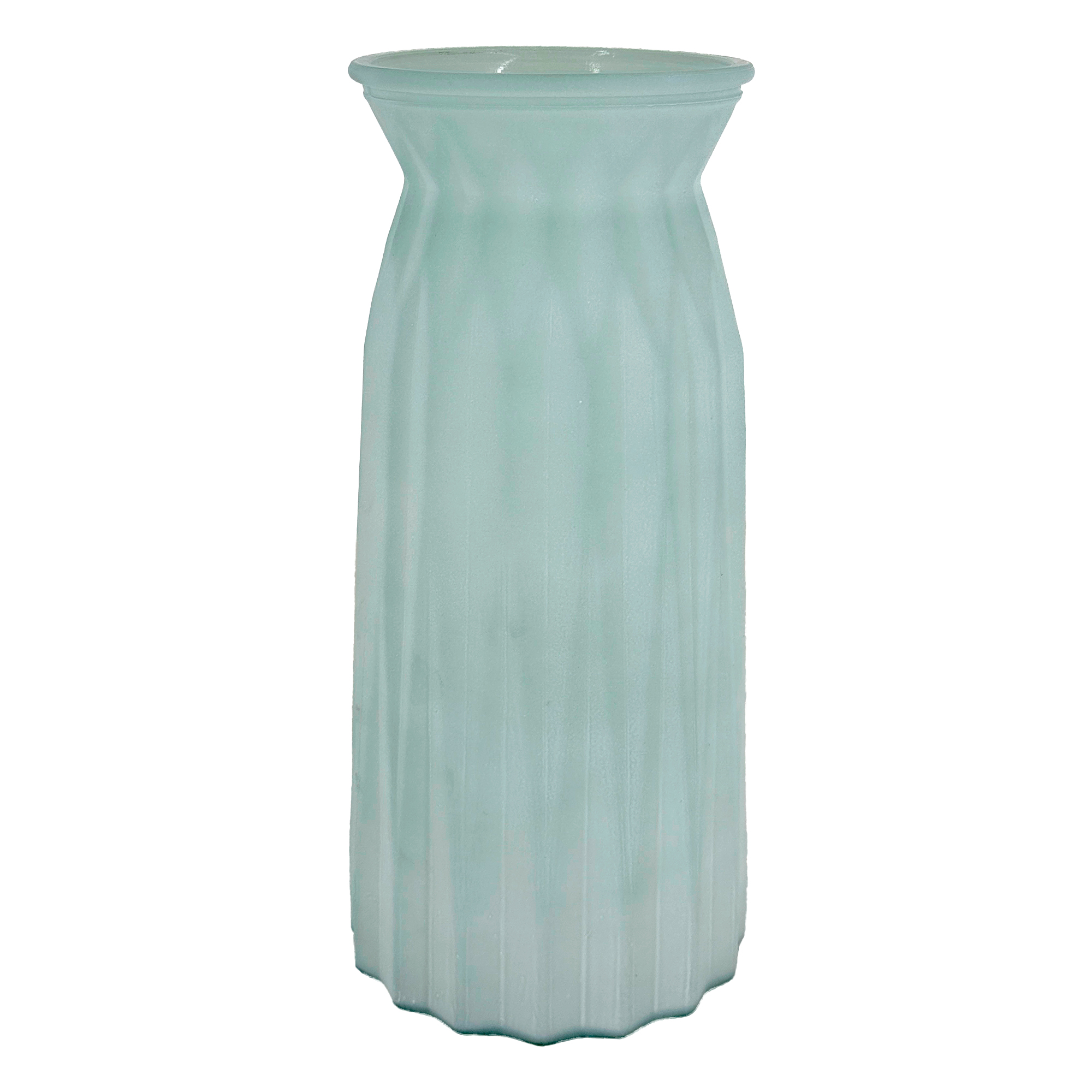 Ваза "Kirsten" (стекло), D10хH25 см Белый