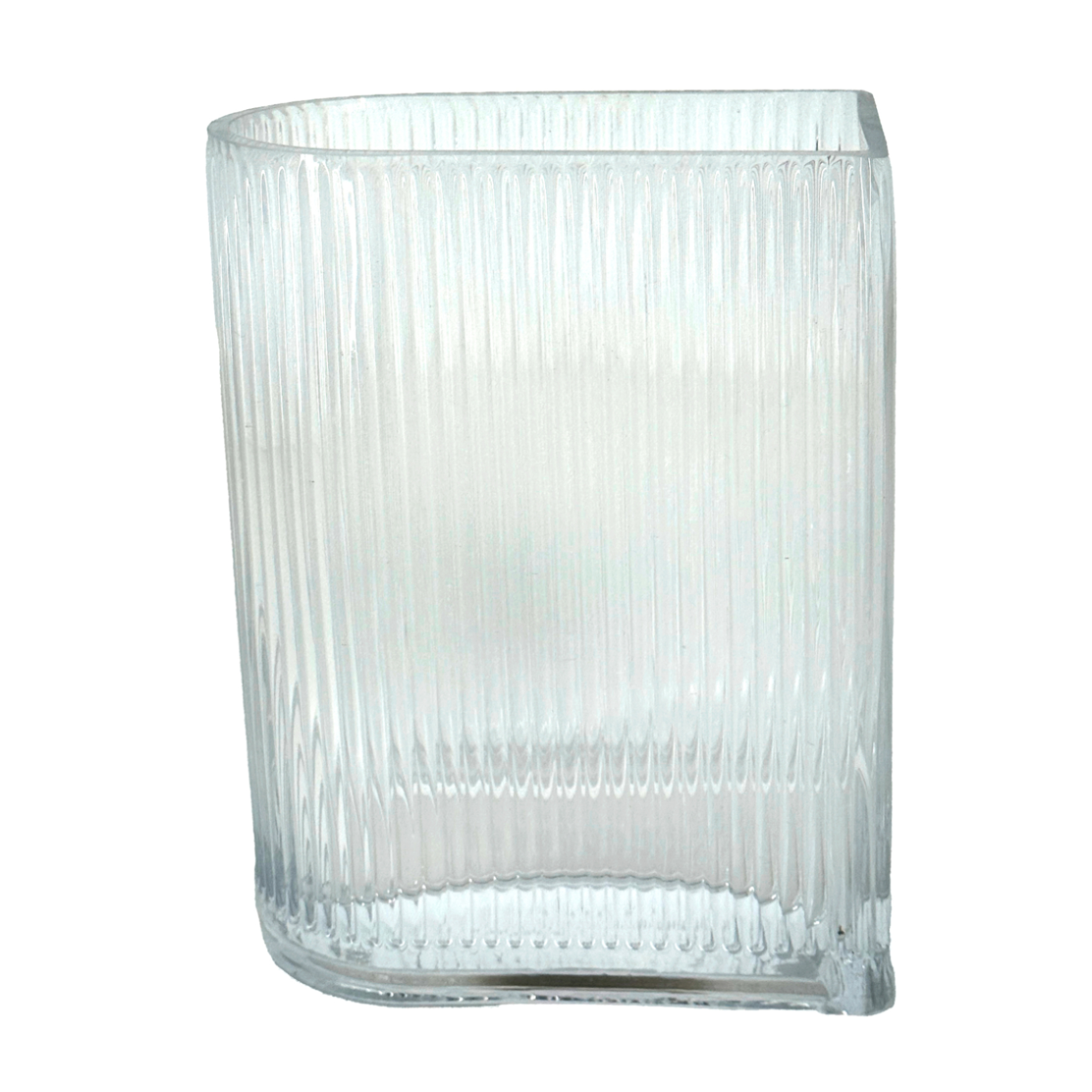 Ваза "Vertical" (стекло), D13,5xH18 см Прозрачный