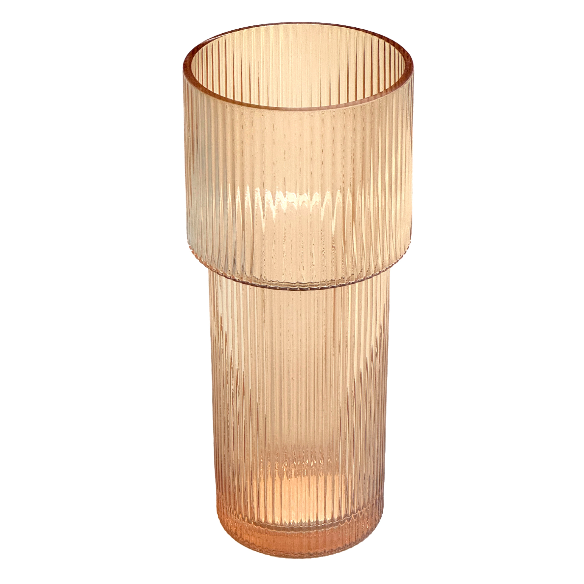 Ваза "Бокал" (стекло), D10,5xH24,5 см Золотой