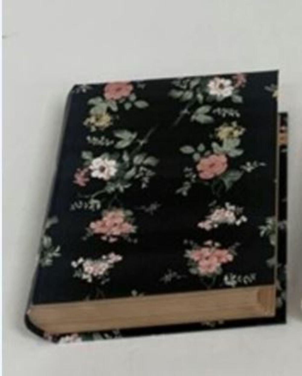 Коробка подарочная "Книжка/Цветы", 17x14хH4,5 см Черный