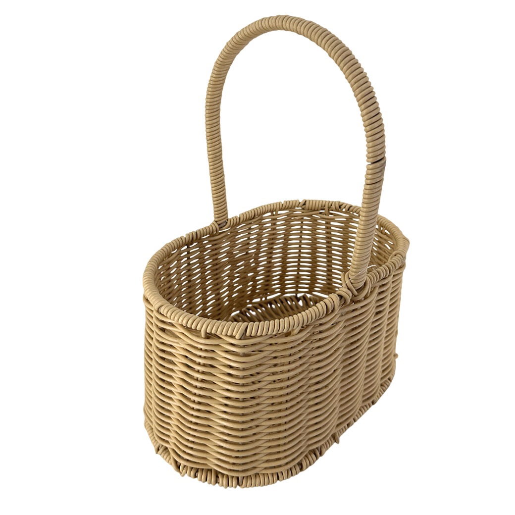 Корзина плетеная (ротанг), 20х15хH23 см Натуральный