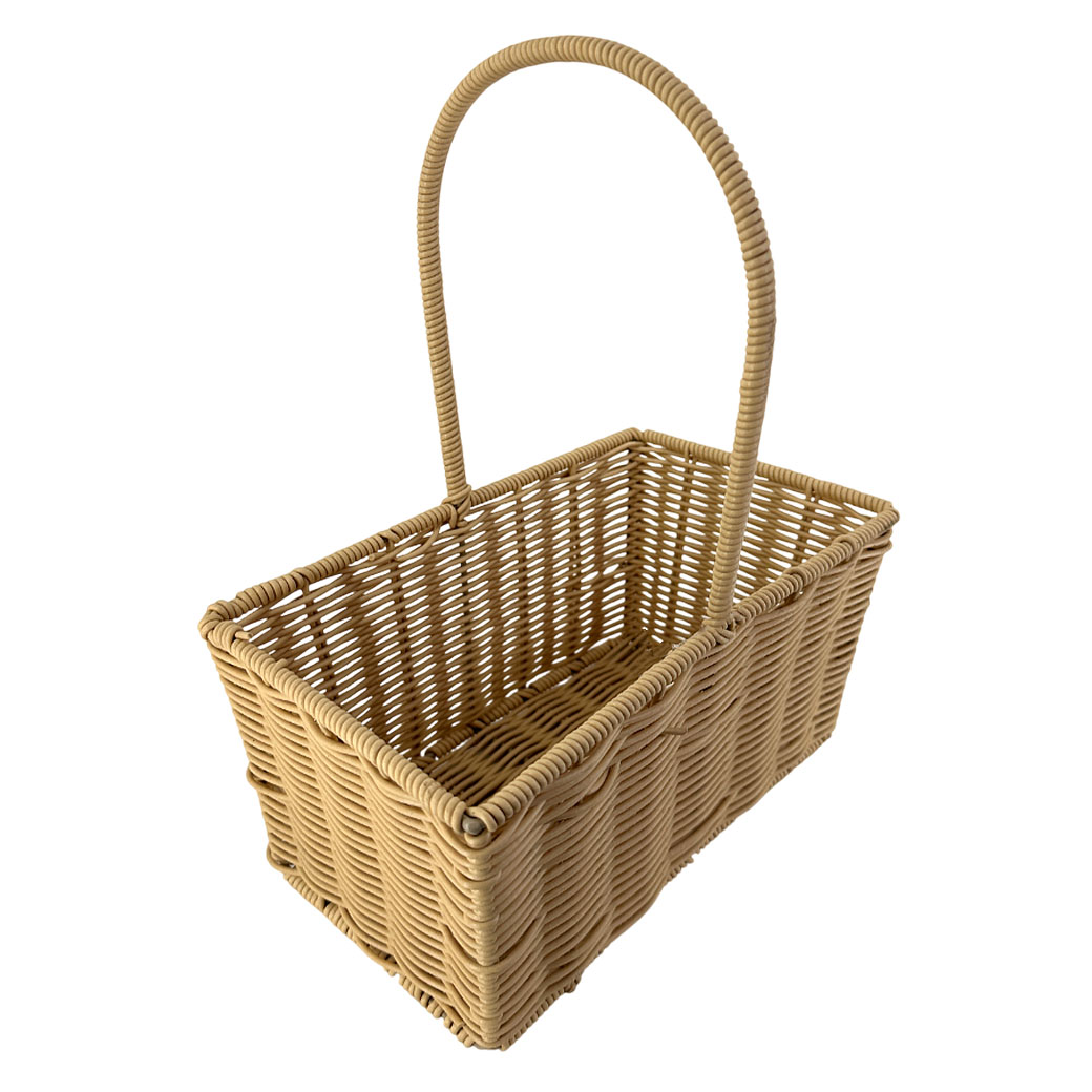 Корзина плетеная (ротанг), 24х13хH31 см Натуральный