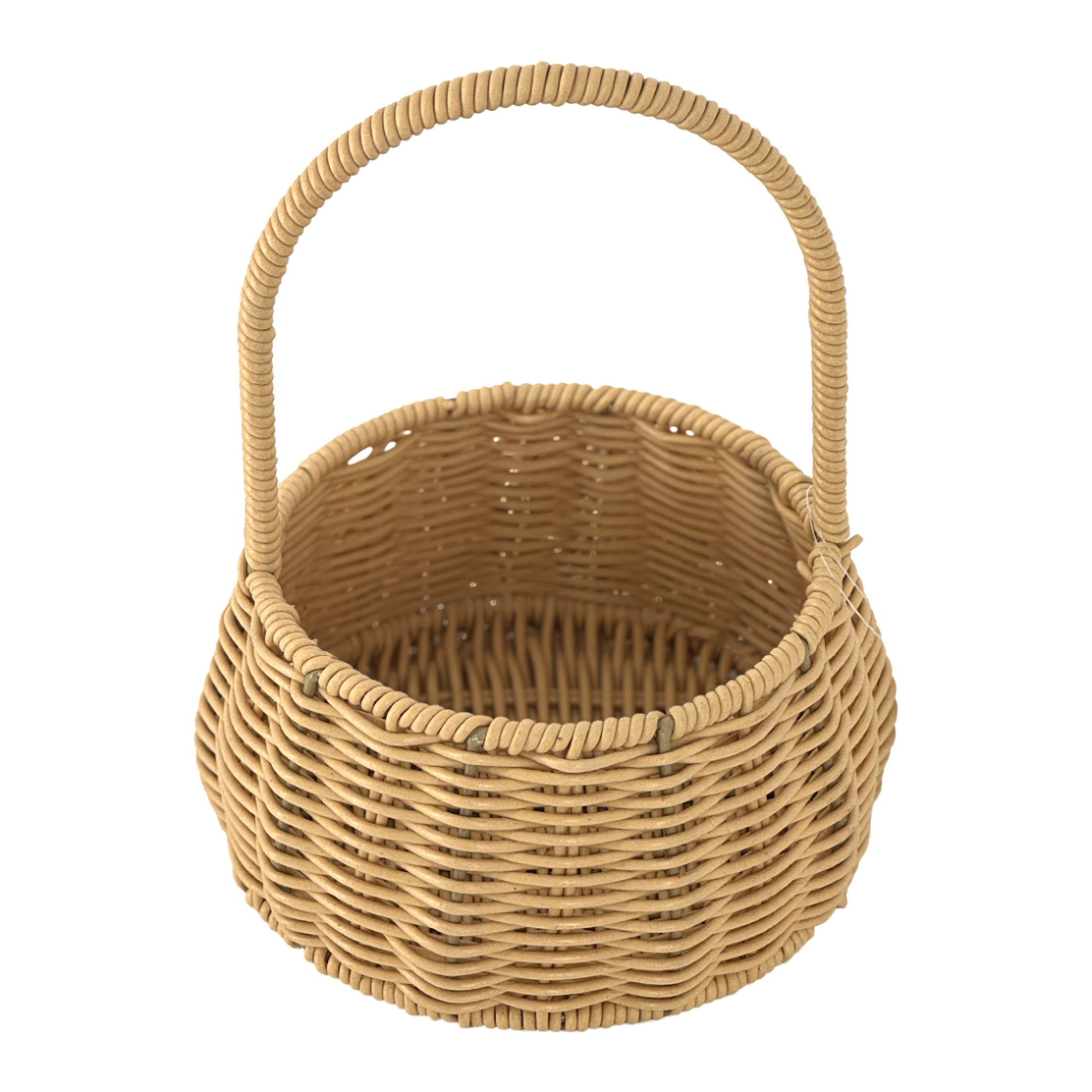 Корзина плетеная (ротанг),  D20хH19/31 см,  D15хH10/23 см, набор (2 шт) Натуральный