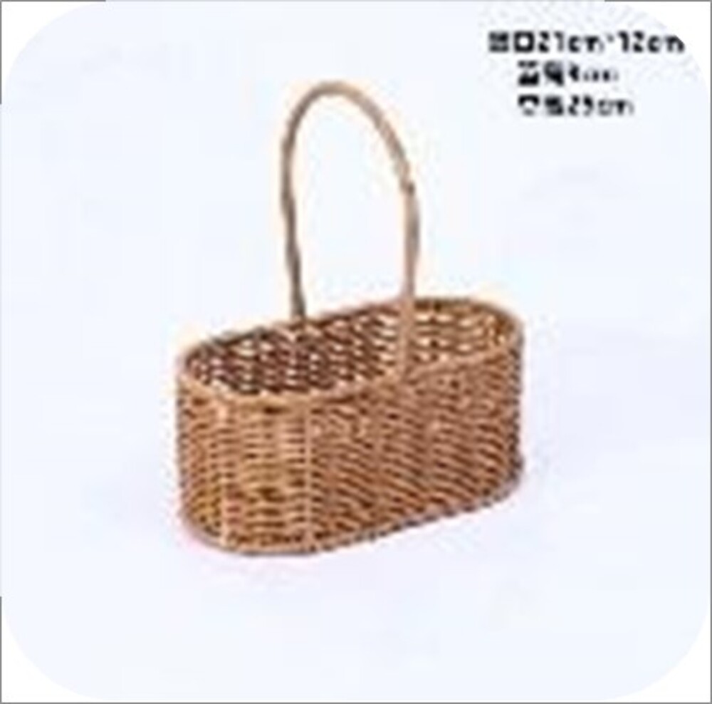 Корзина плетеная (ротанг), 21х12хH12/25 см Коричневый