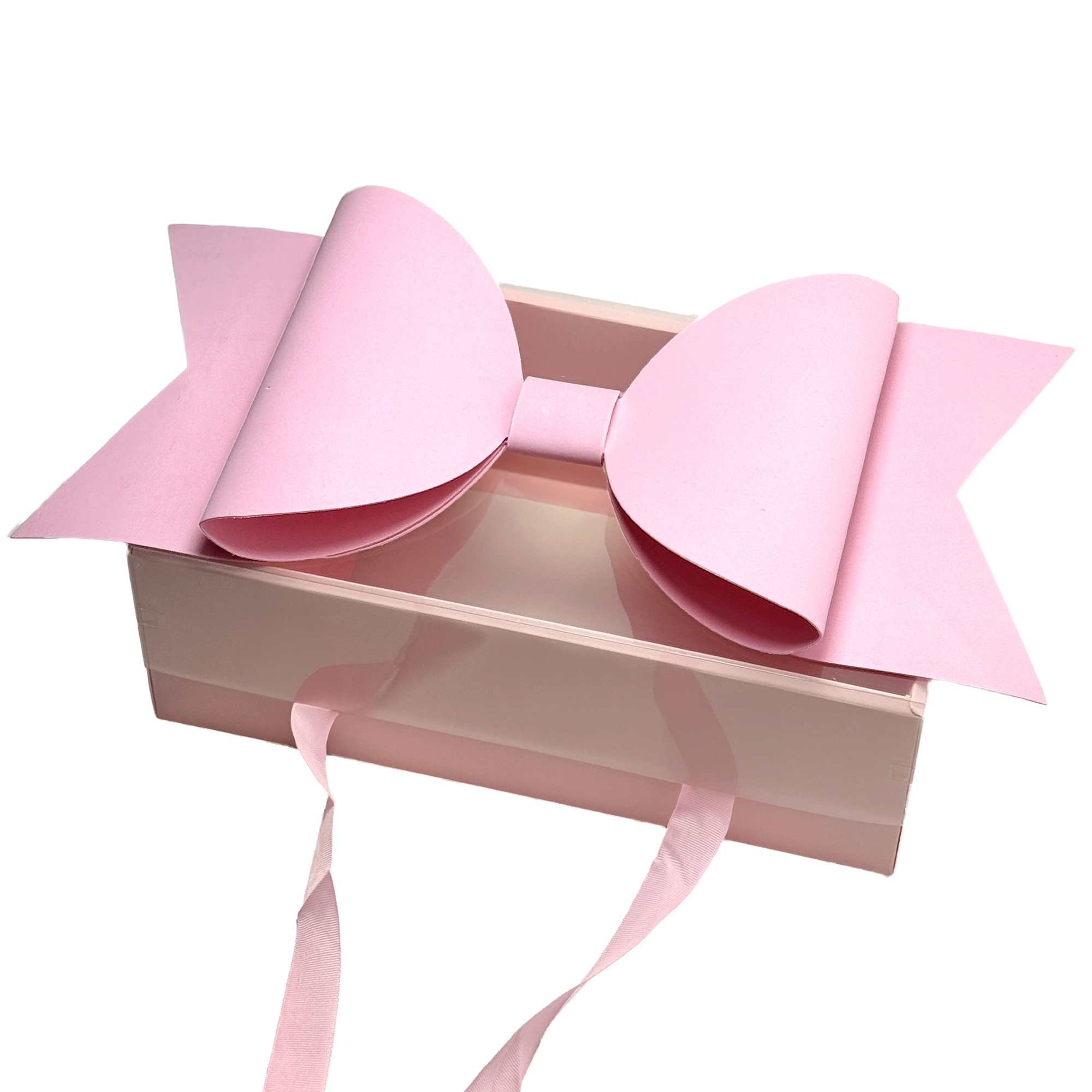 Коробка подарочная "Сюрприз", 35x21xH16,5 см, с ручками Розовый