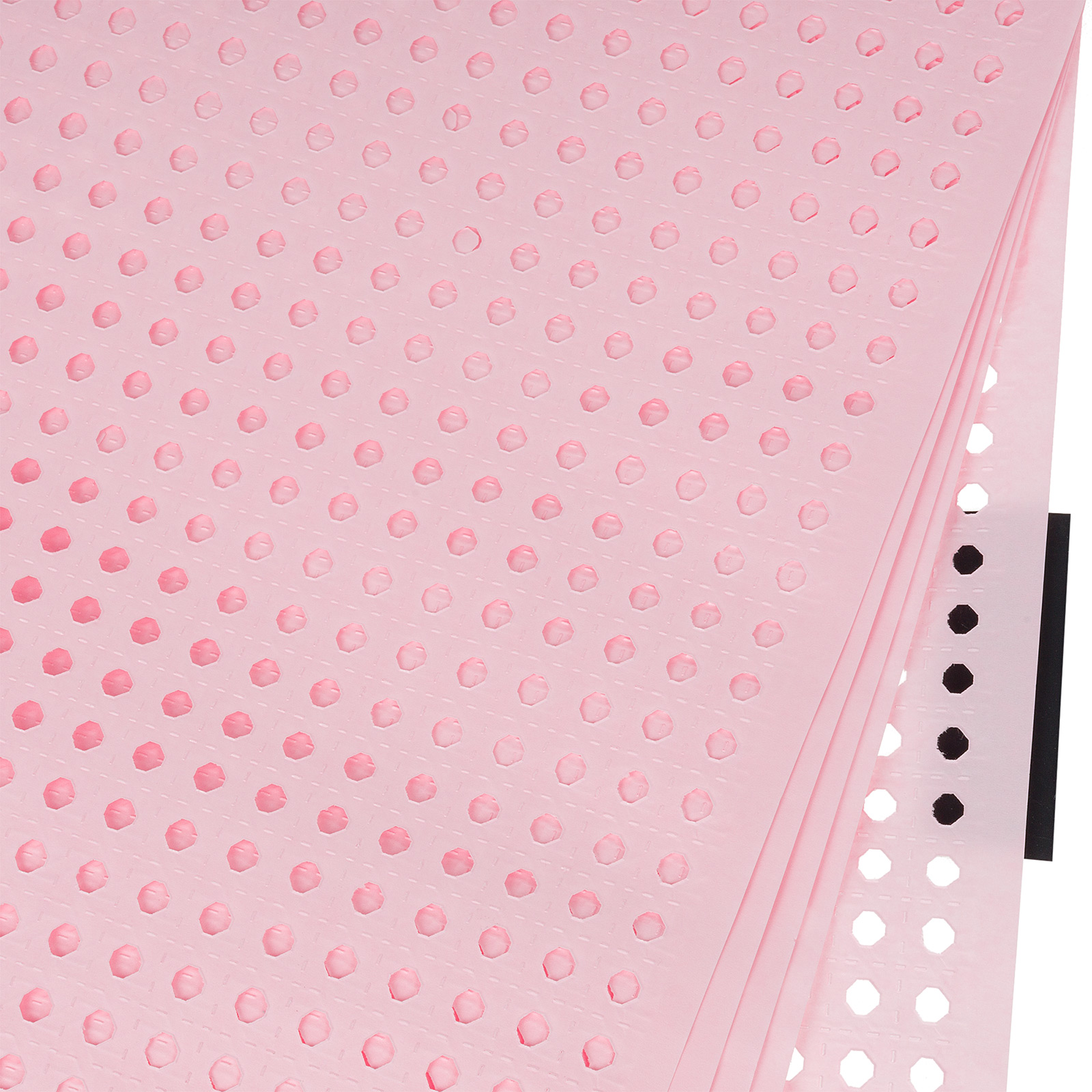 Бумага подарочная "Перфорация", 39x53 см, 100 г/м2, набор (5 шт) Розовый