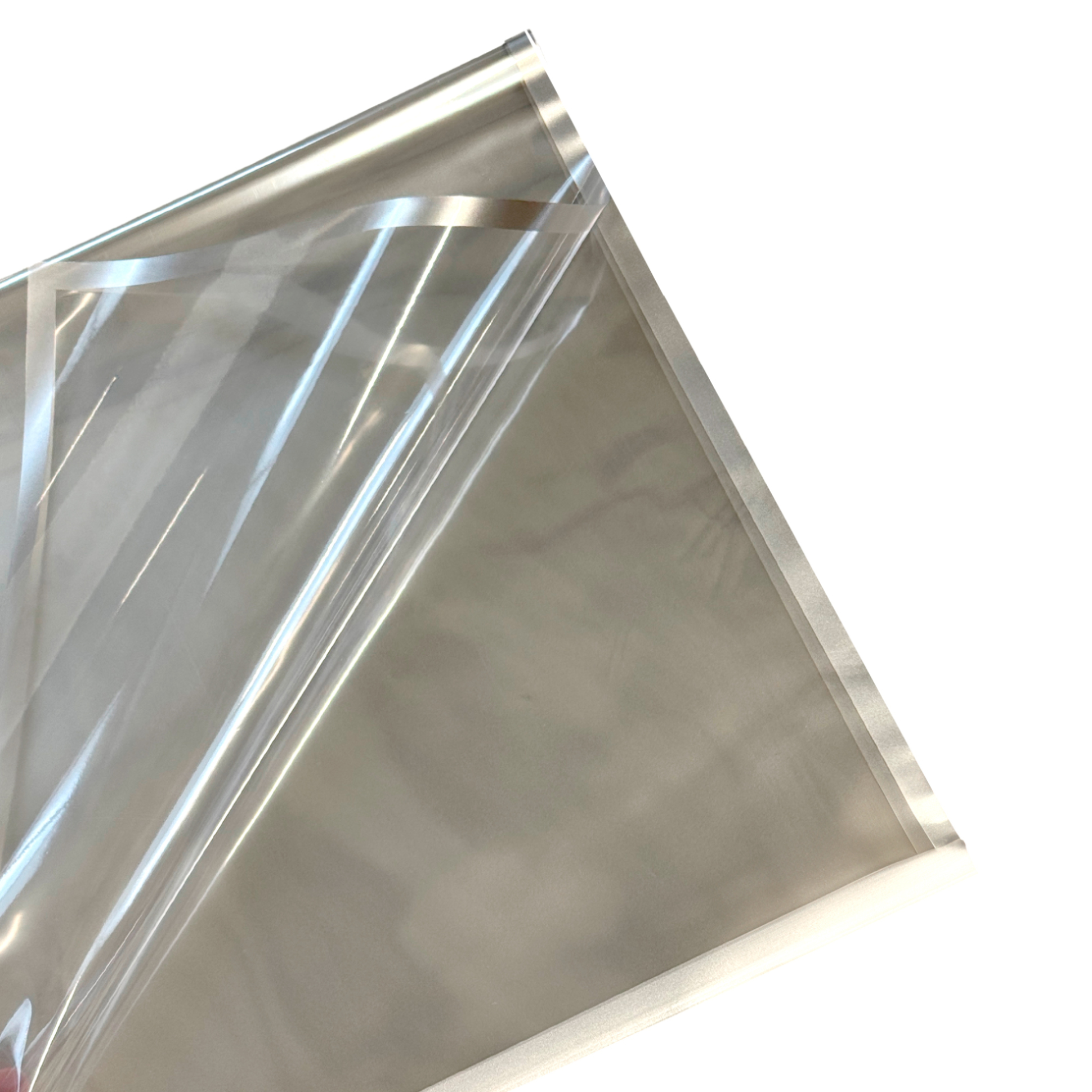 Пленка матовая "Серебряные линии", 57x57 см, 53 mic, набор (20 шт) Антик-белый