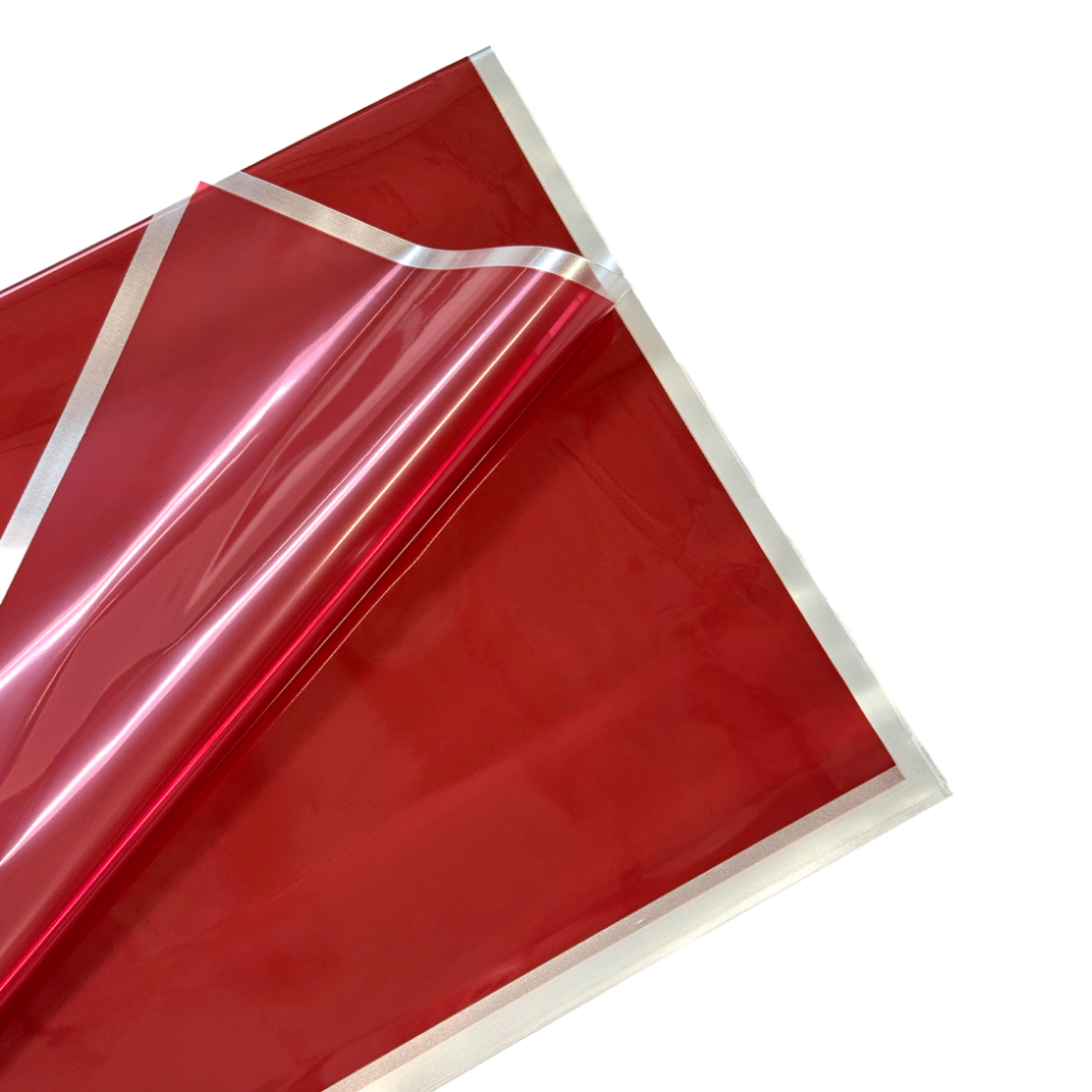 Пленка матовая "Серебряные линии", 57x57 см, 53 mic, набор (20 шт) Винный