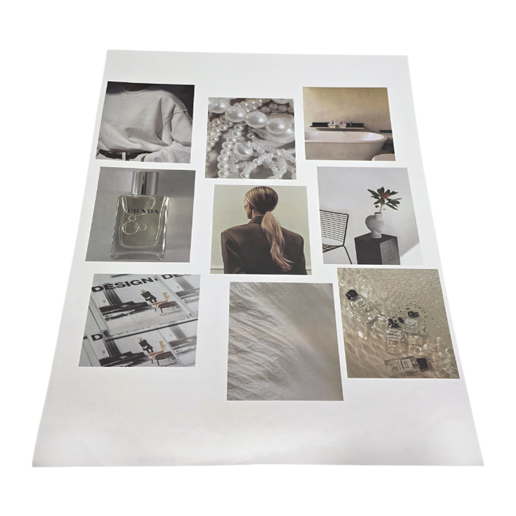 Бумага подарочная "Vogue", 35x50 см, 100 гр/м2, набор (10 шт) Разноцветный