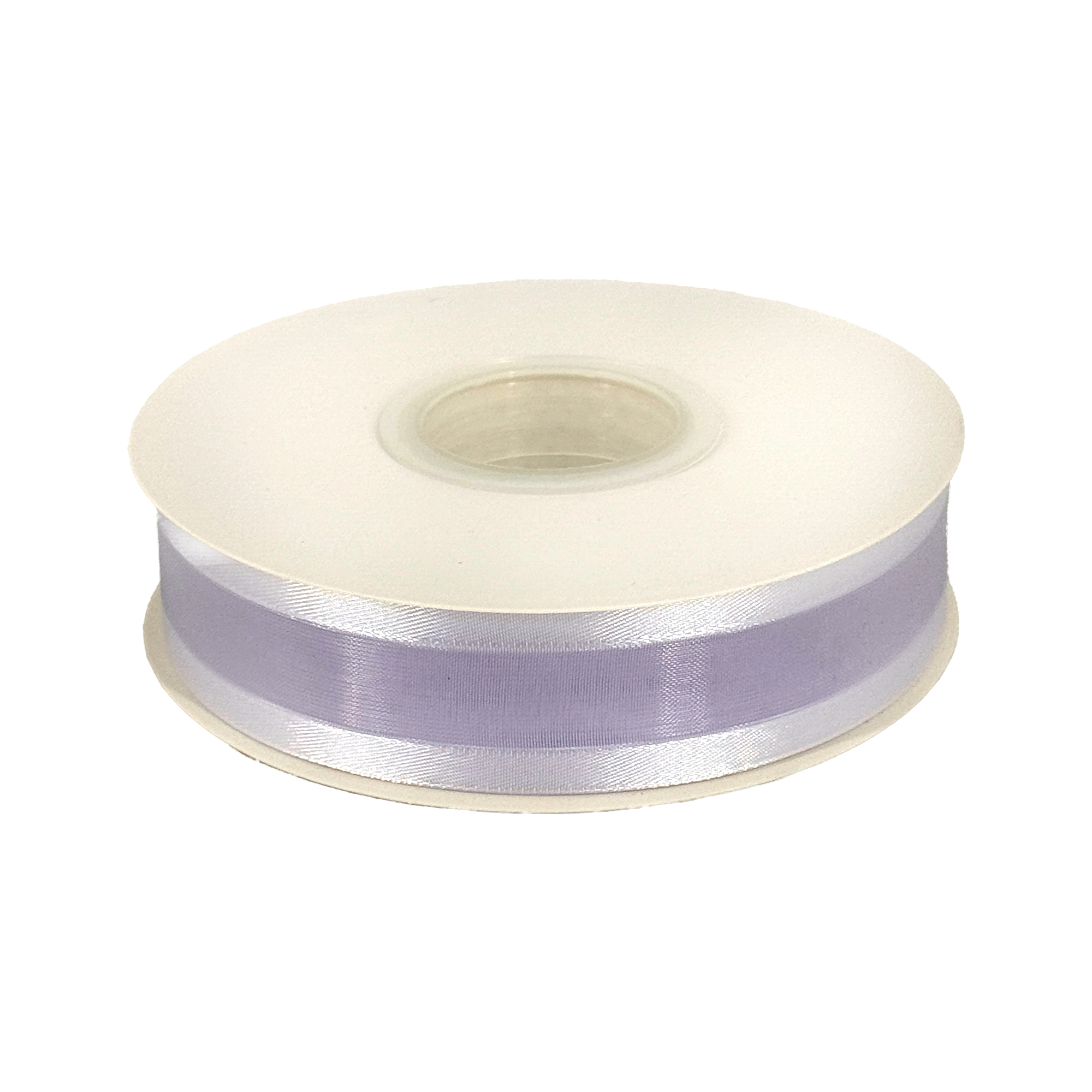 Лента органза "Шик", 25 ммx18 ярд, с окантовкой Белый