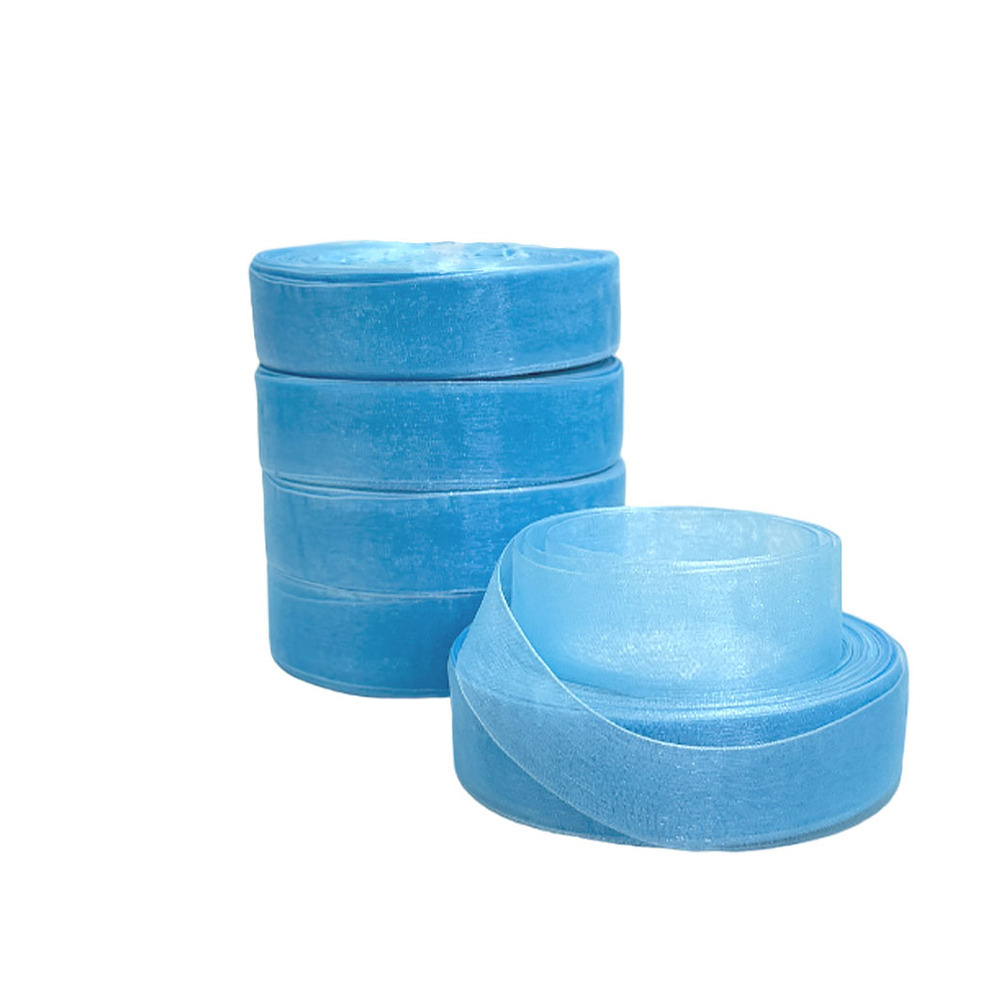 Лента органза, 25 ммx50 ярд Голубой