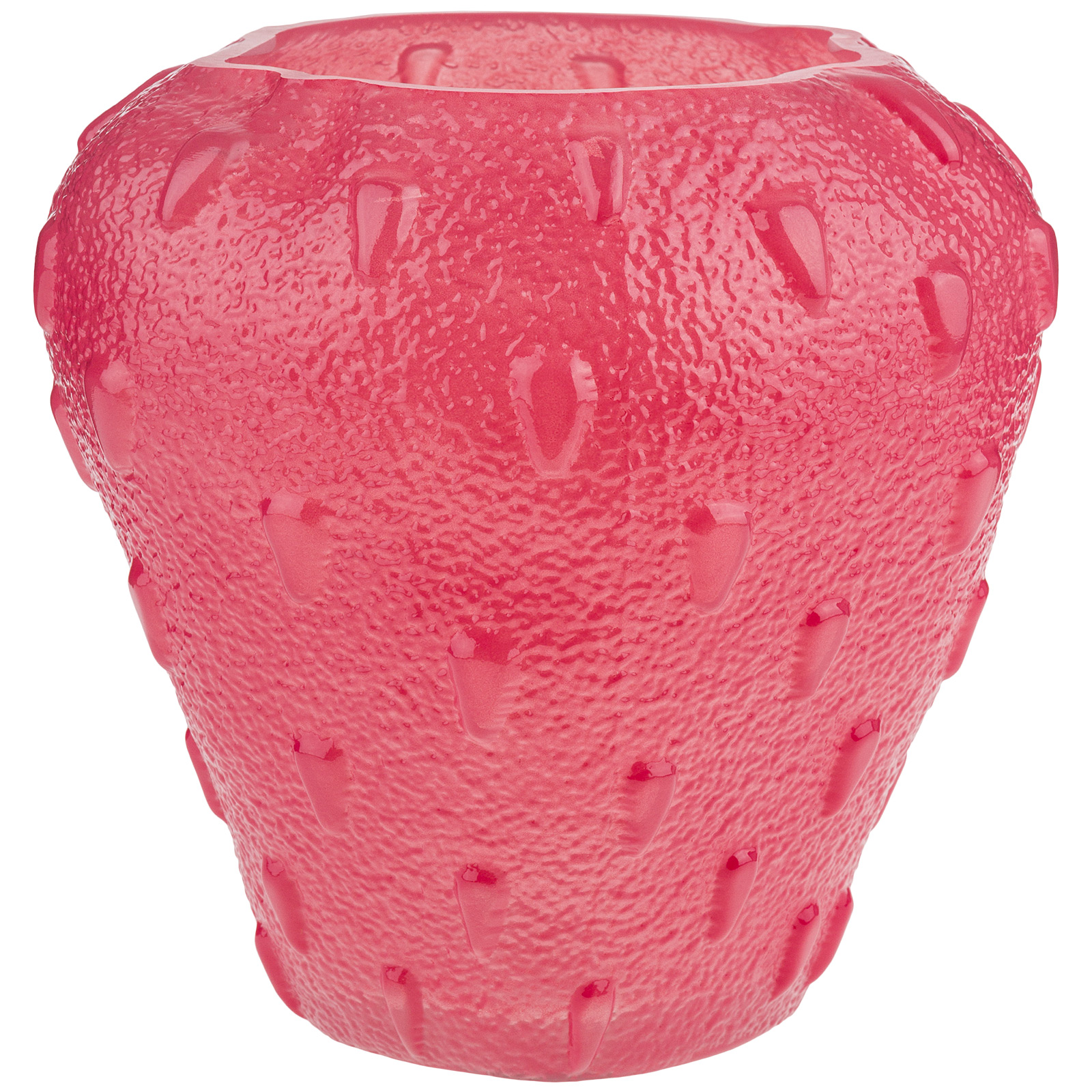 Ваза "Berry" (стекло), D20xH20 см Розовый