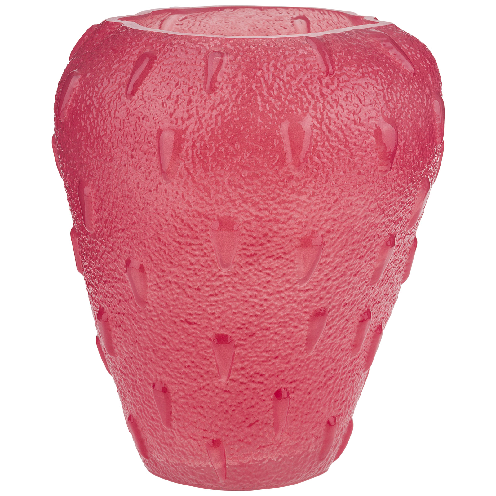 Ваза "Berry" (стекло), D20,5xH24 см Розовый