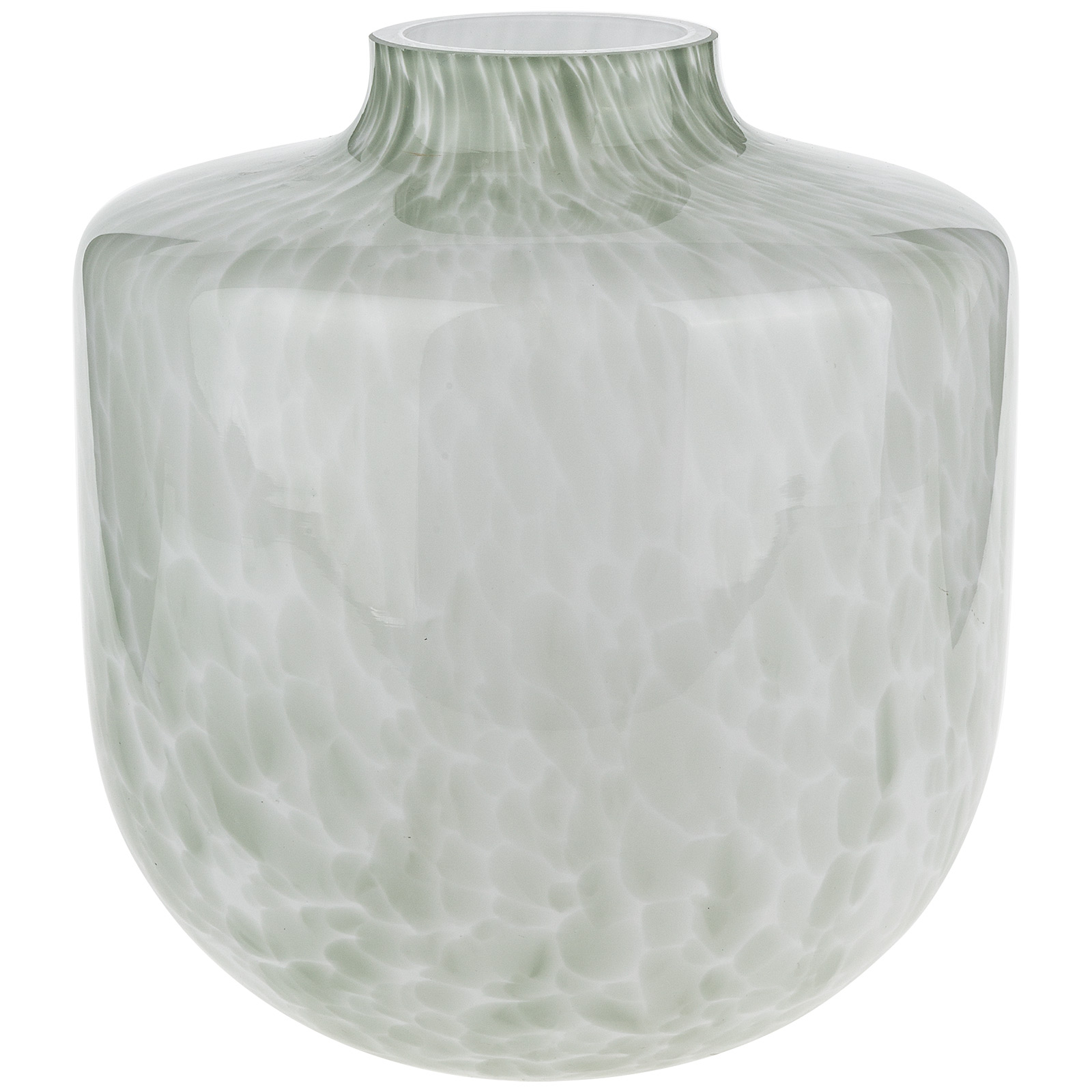 Ваза "Sparkle" (стекло), D20xH21,5 см Белый-серый