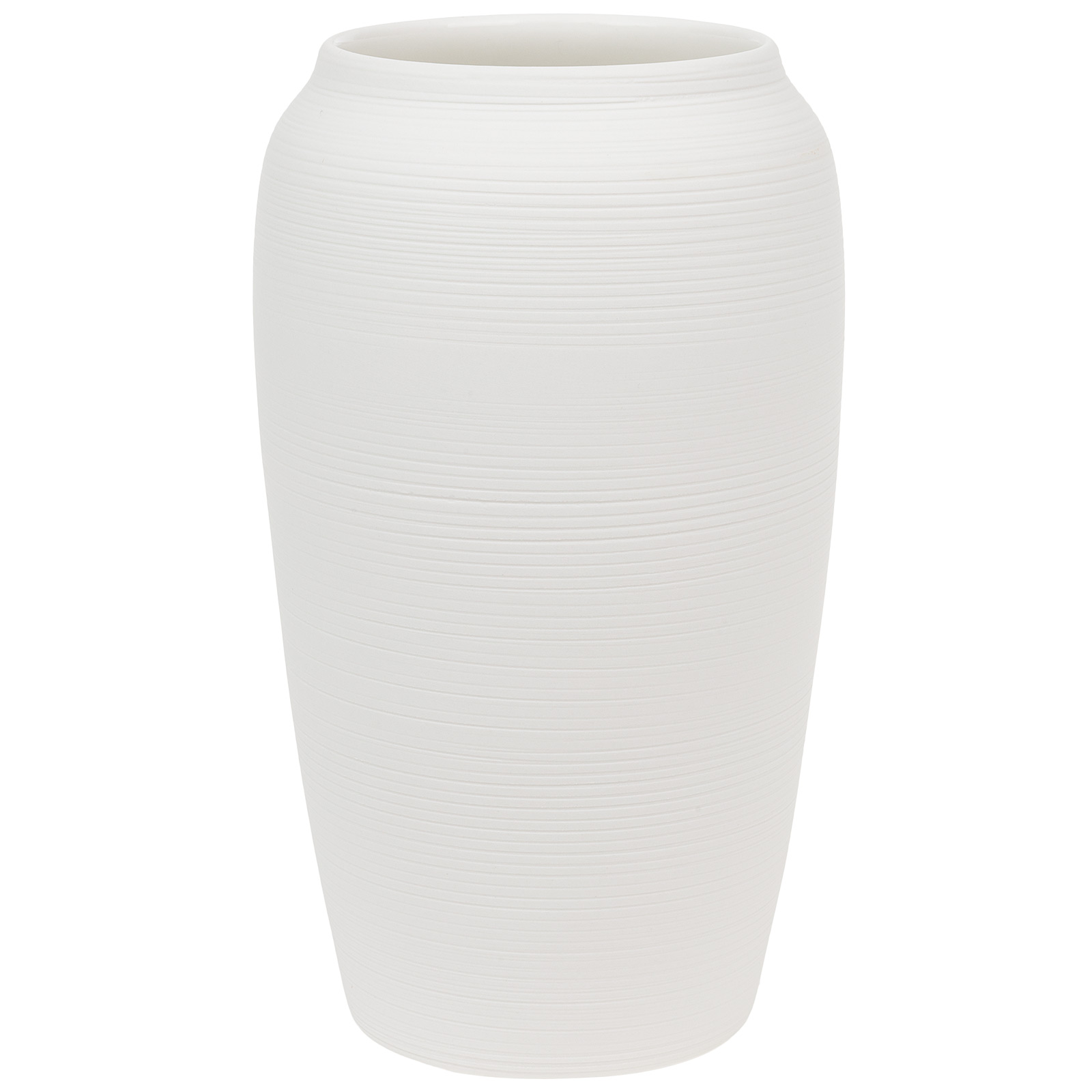 Ваза "Velvet" (керамика), D12,5xH21 см Белый