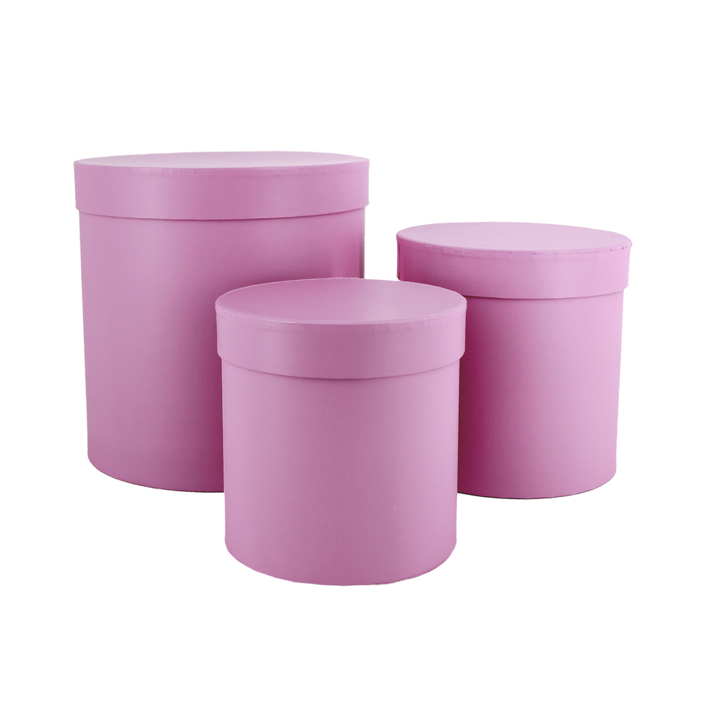 Коробка шляпная, D15,5xH15 см, с крышкой Голубой