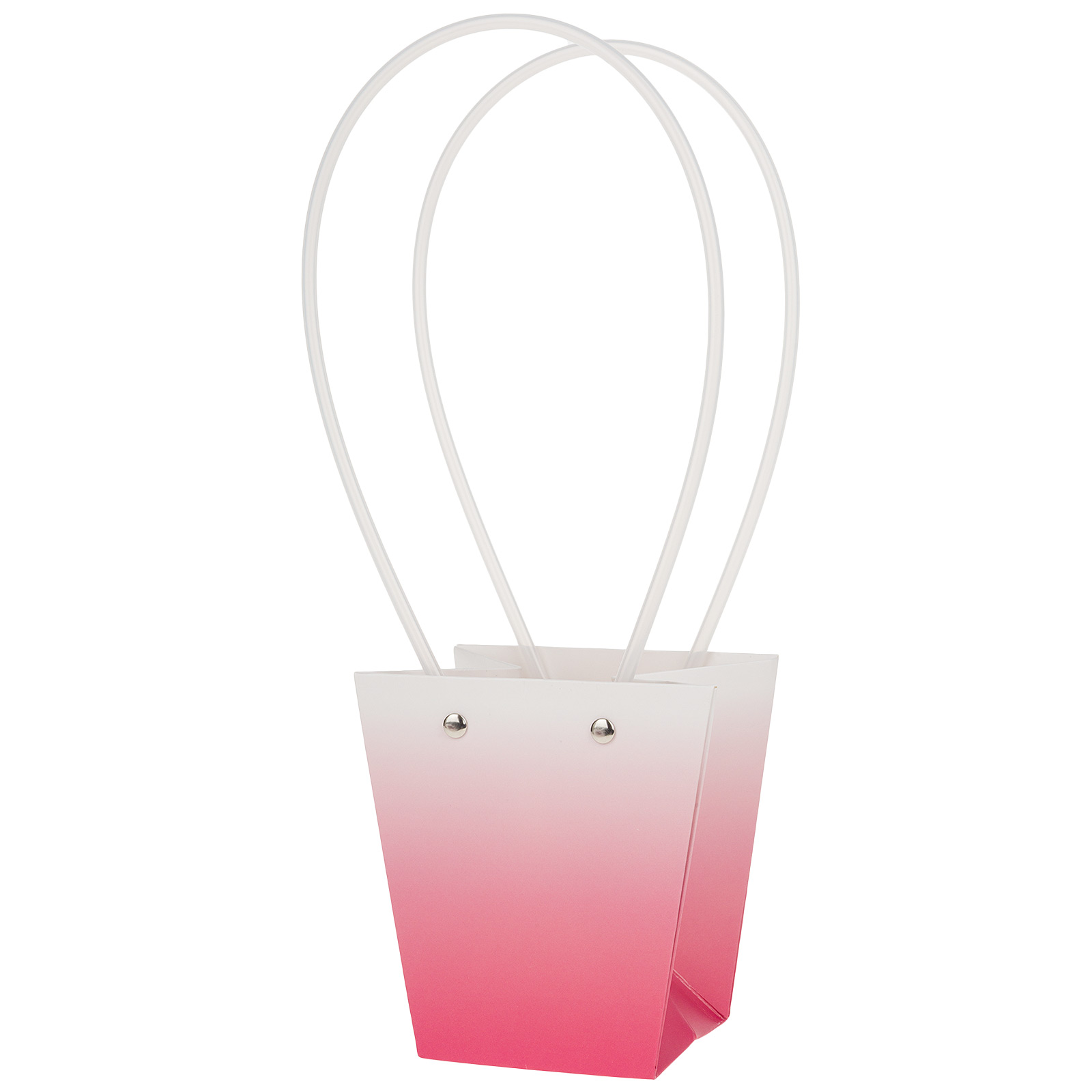 Сумка подарочная "Градиент" (картон), 12x8xH12,5 см, набор (10 шт), с ламинацией Красный