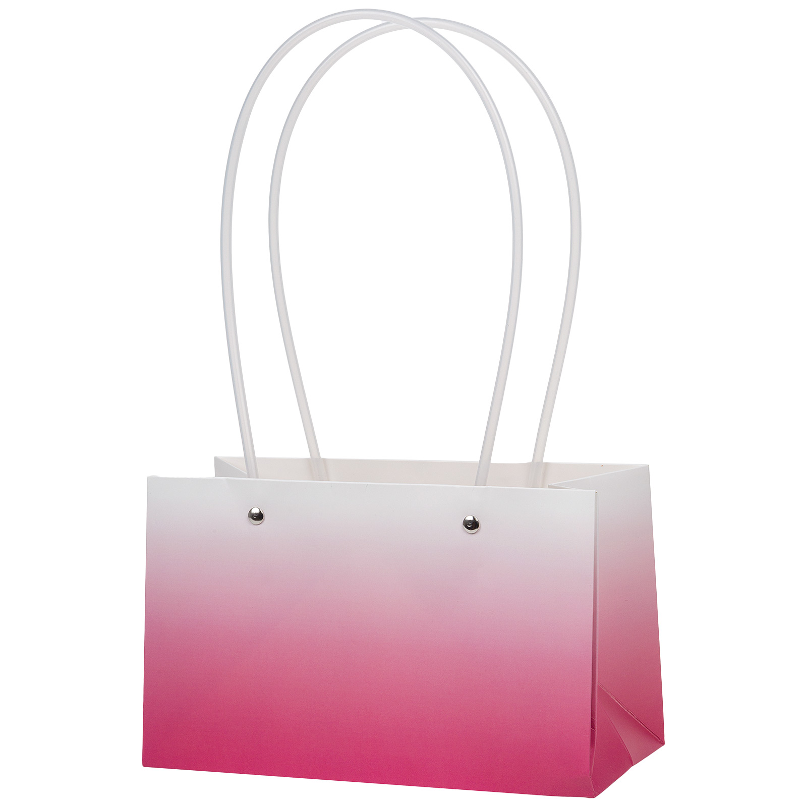 Сумка подарочная "Градиент" (картон), 22x10,5xH13,5 см, набор (10 шт), с ламинацией Красный