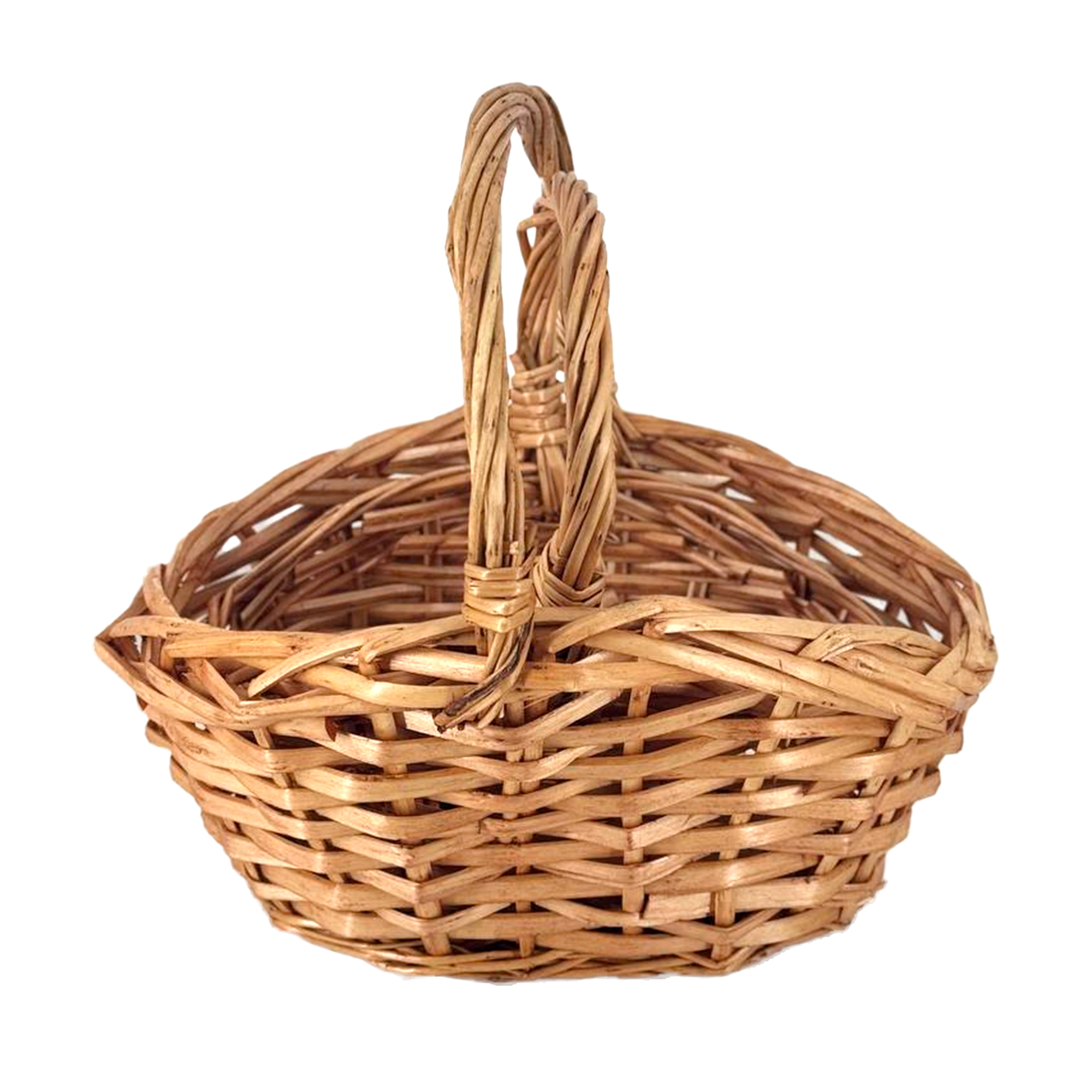 Корзина плетеная (ива), 20x14xH12/19 см, 24x18xH14/23 см, набор (2 шт) Коричневый