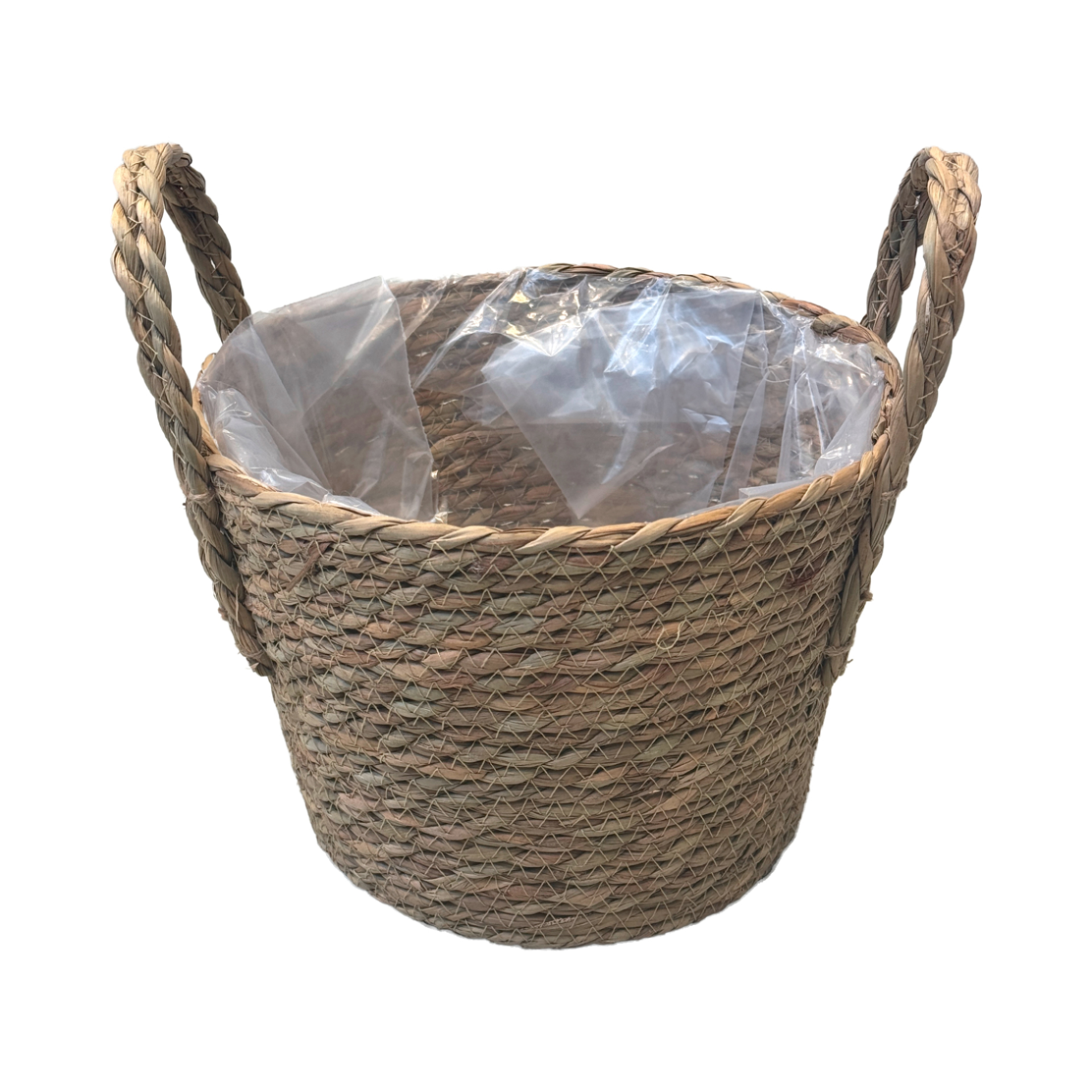 Корзина плетеная (водоросли), D26xH19 см Натуральный