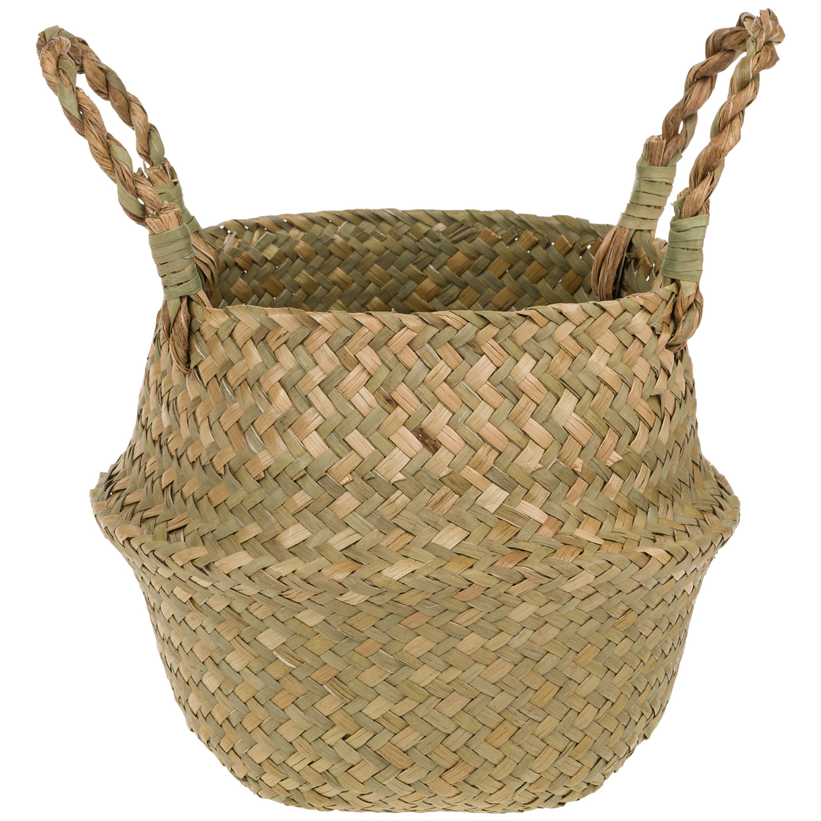 Кашпо плетеное (трава), D20хН19 см Натуральный