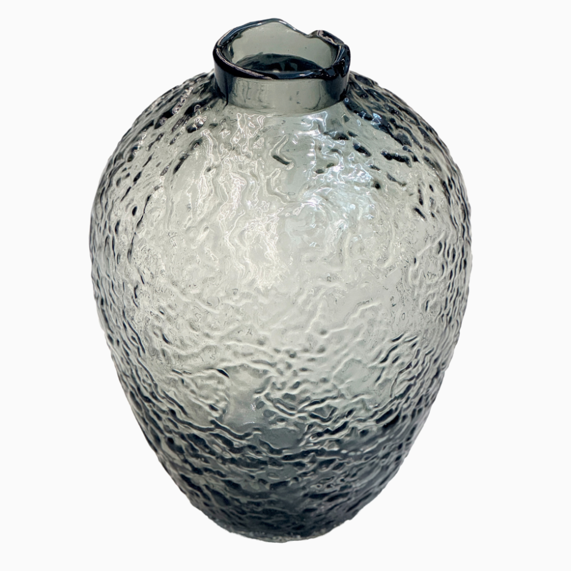 Ваза "Ice" (стекло), D19xH27 см, Серый